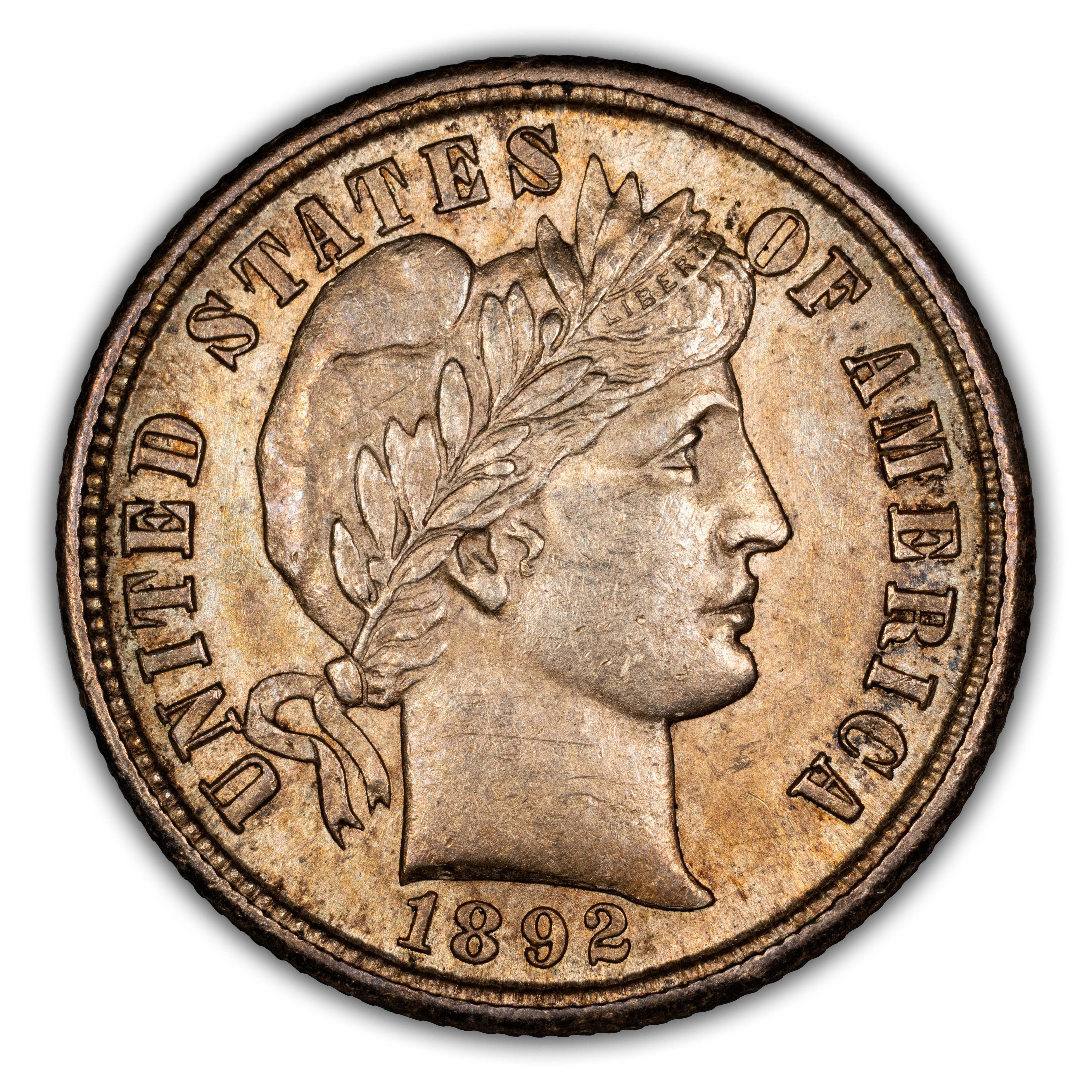 1892-S 10c MS