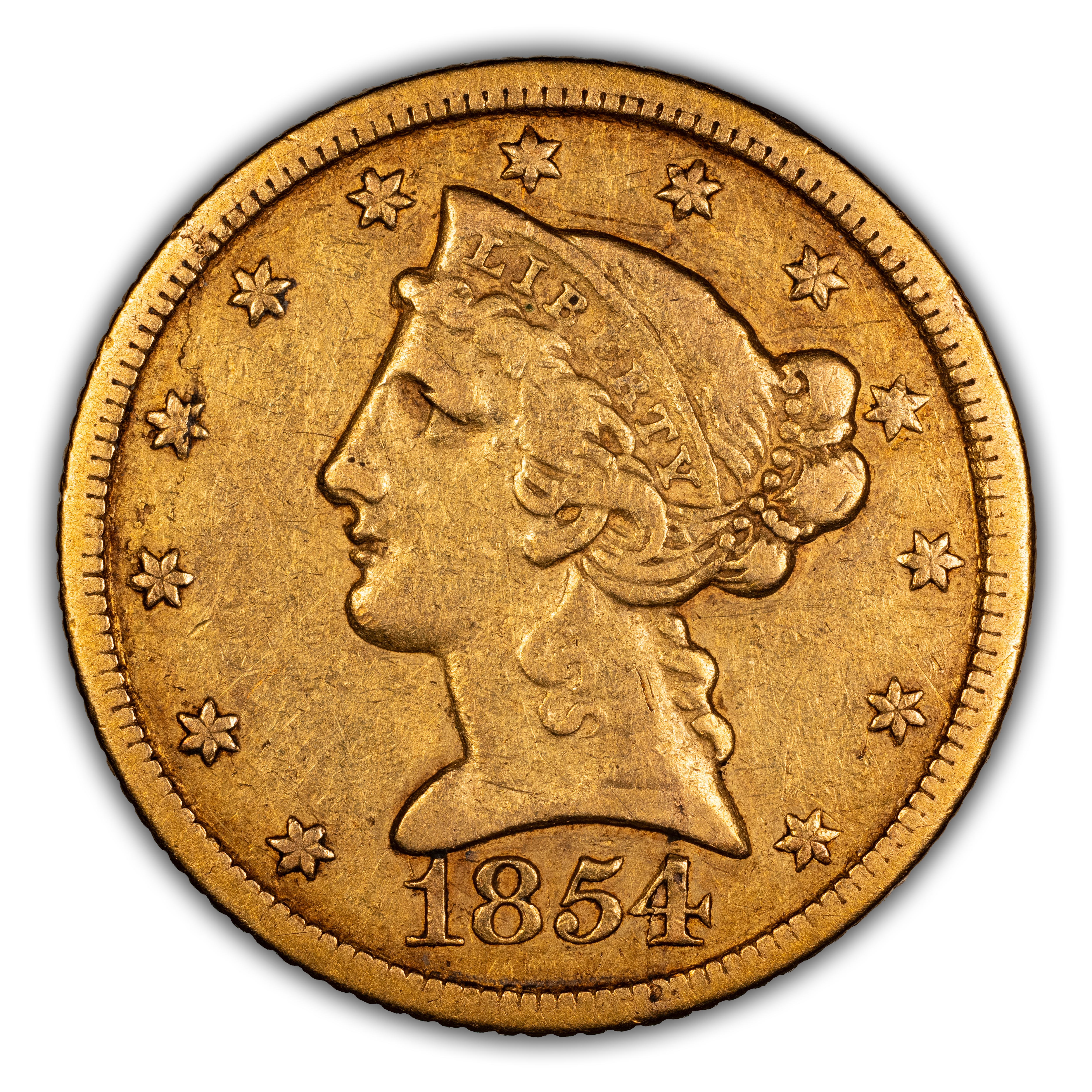 1854-C $5 MS