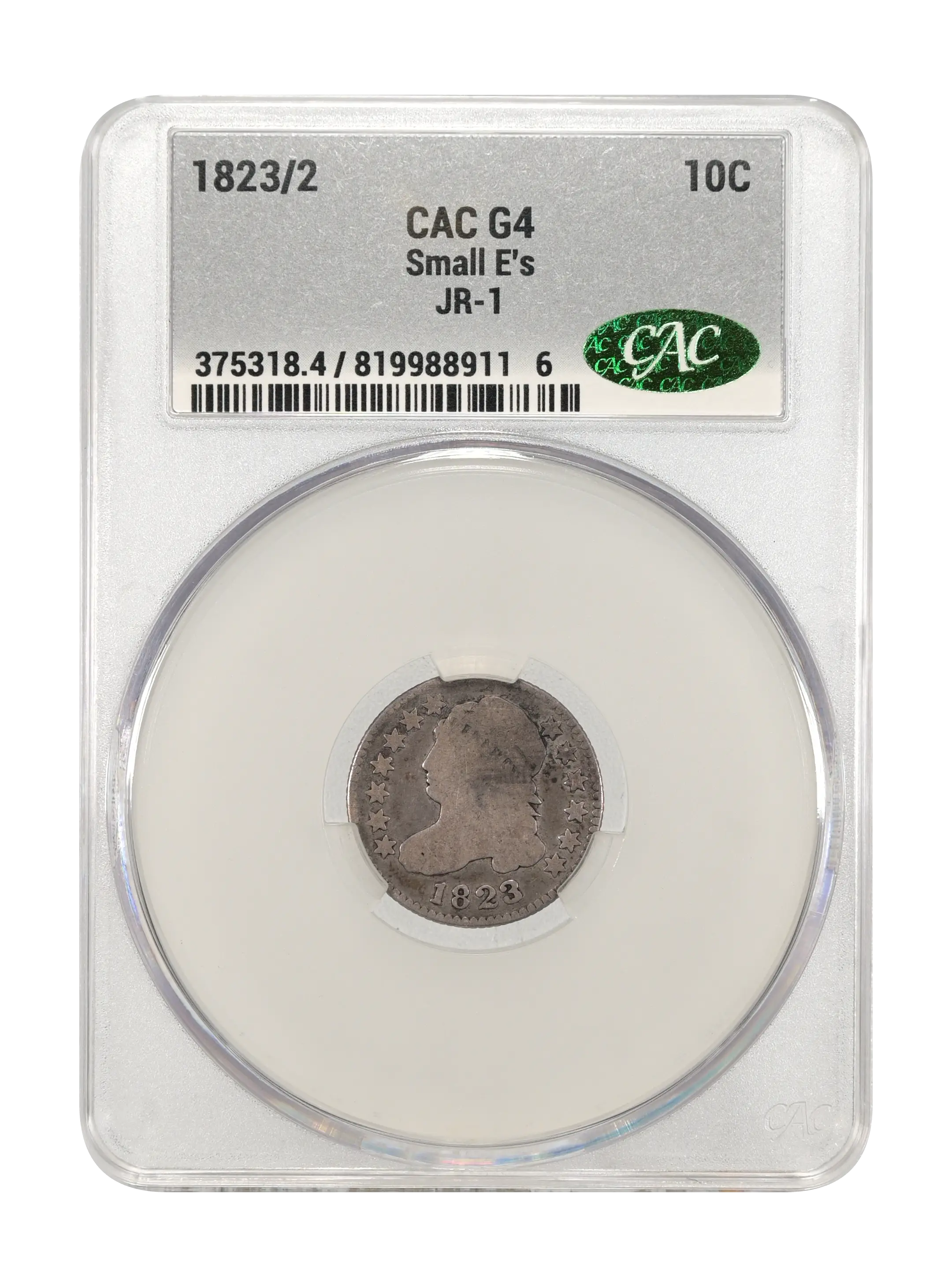 1823/2 10c Small E's, JR-1 MS thumbnail 10