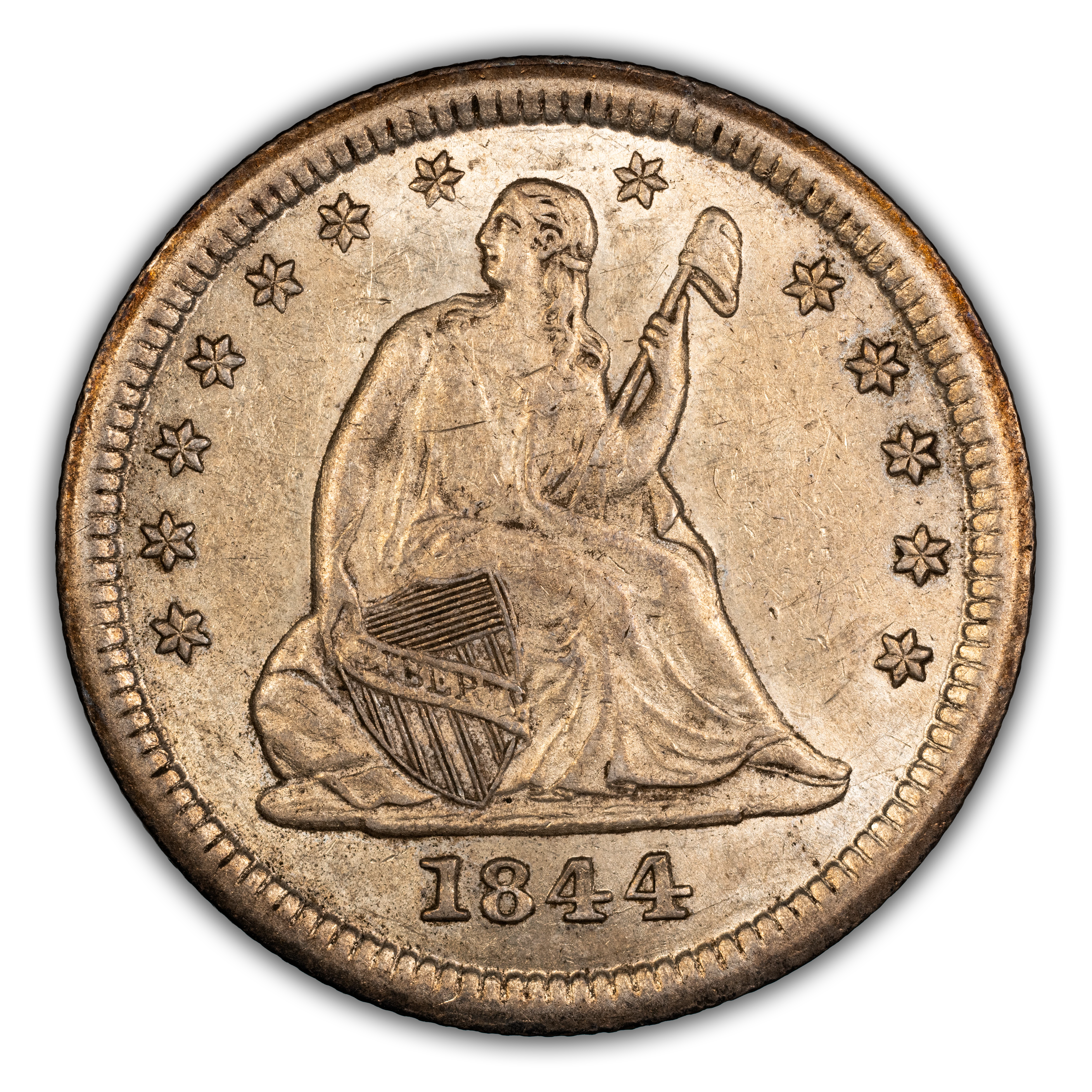 1844-O 25c MS