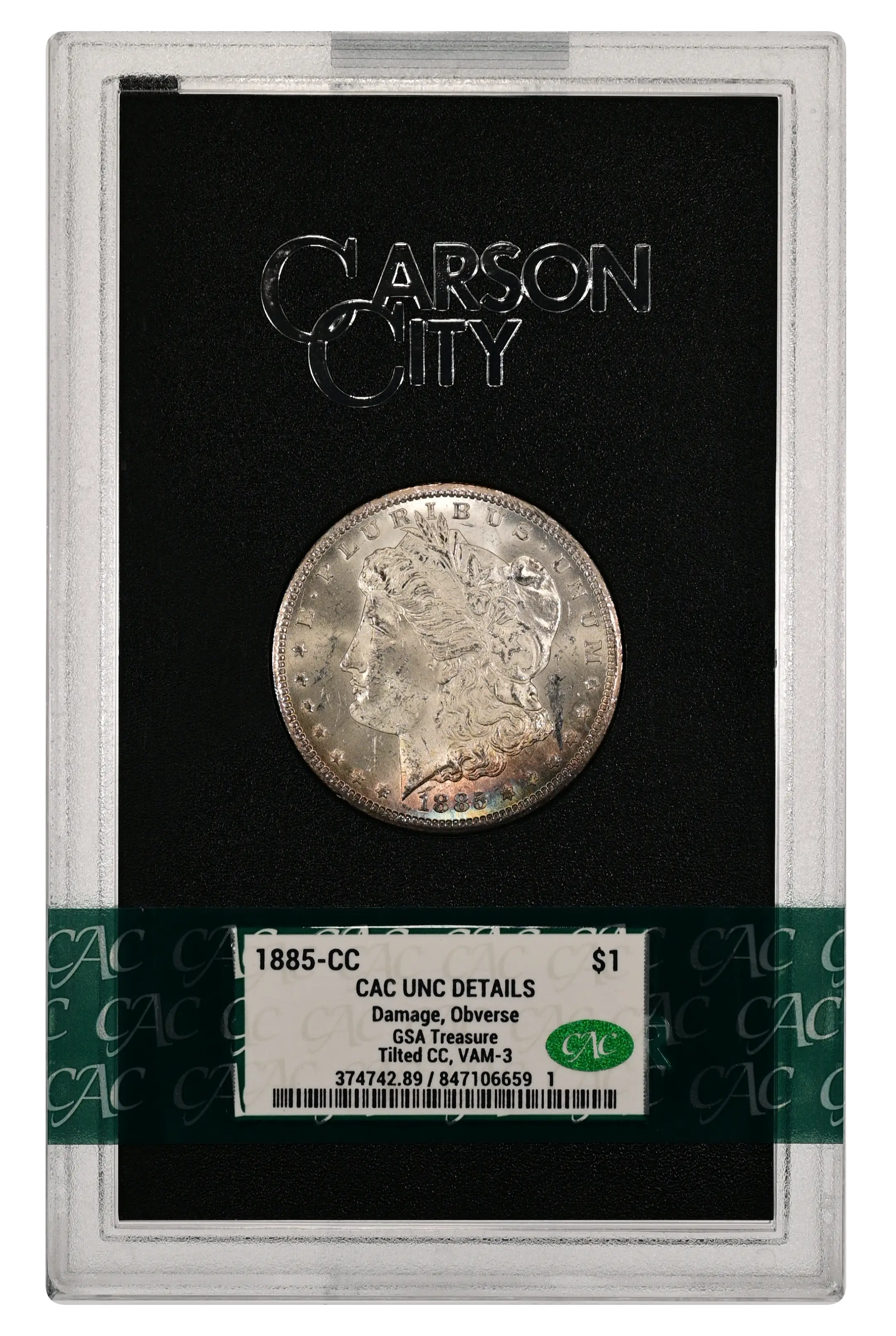 1885-CC $1  GSA Hoard, CC Titled Left, VAM-3 MS thumbnail 13