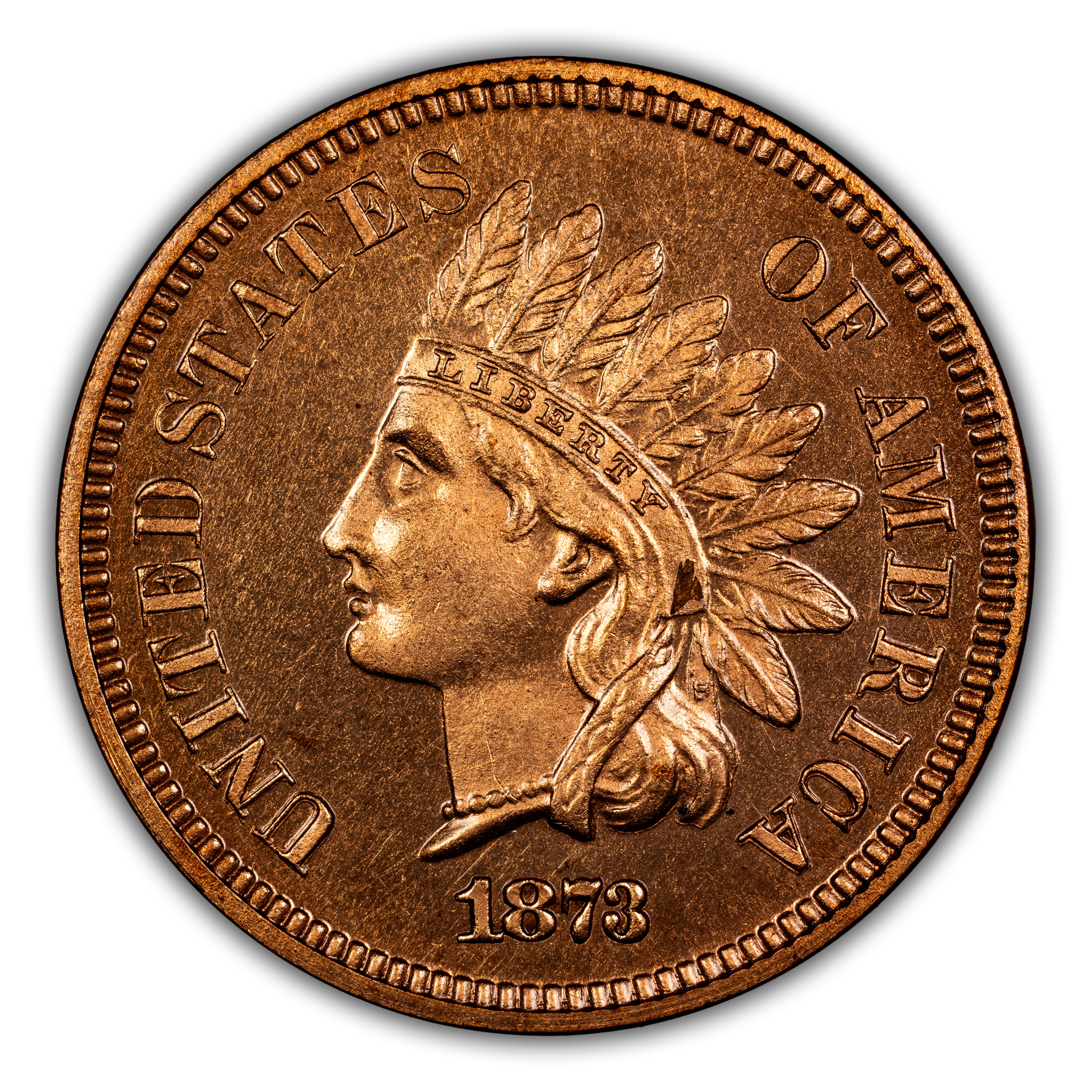1873 1c Closed 3 PR BN