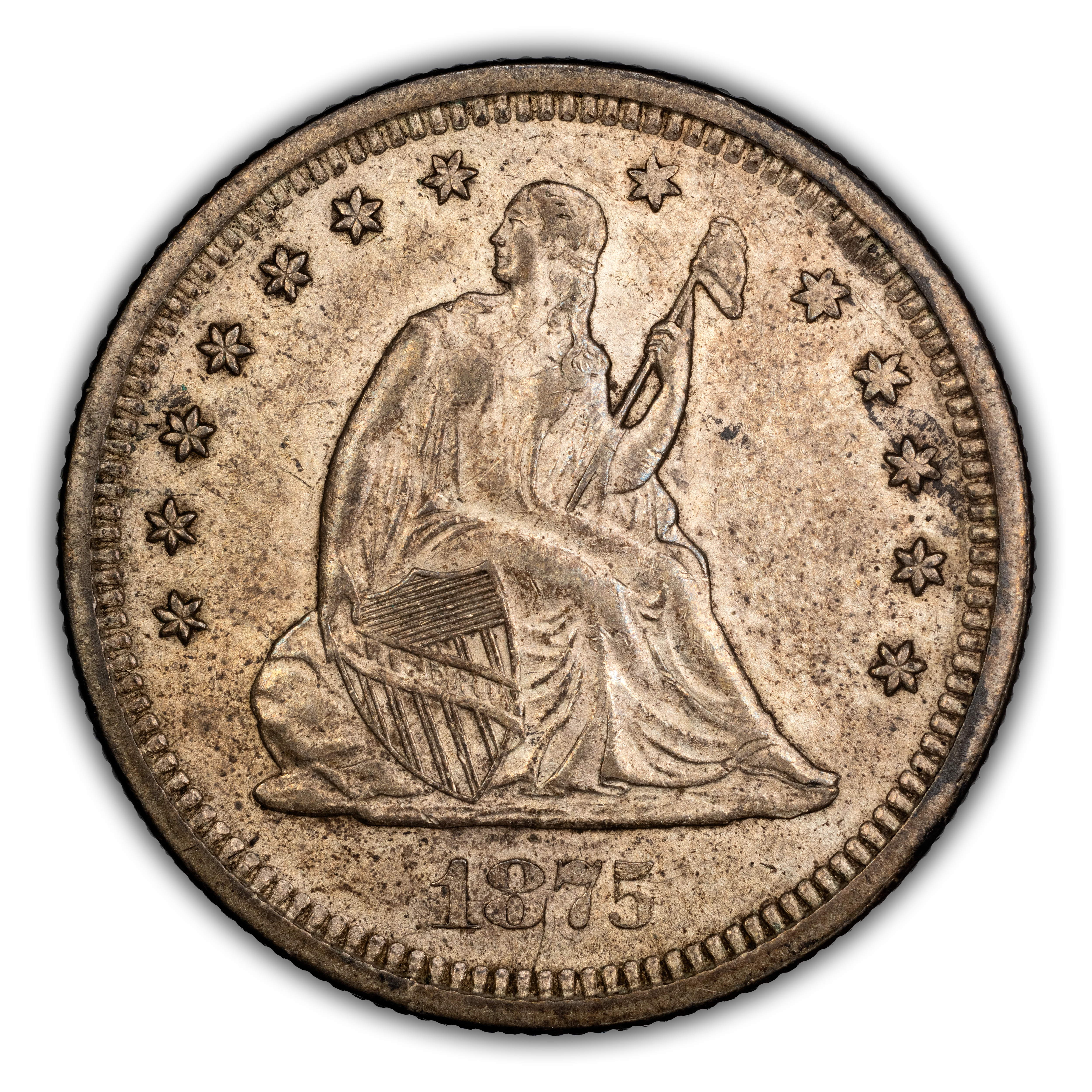 1875-S 25c MS