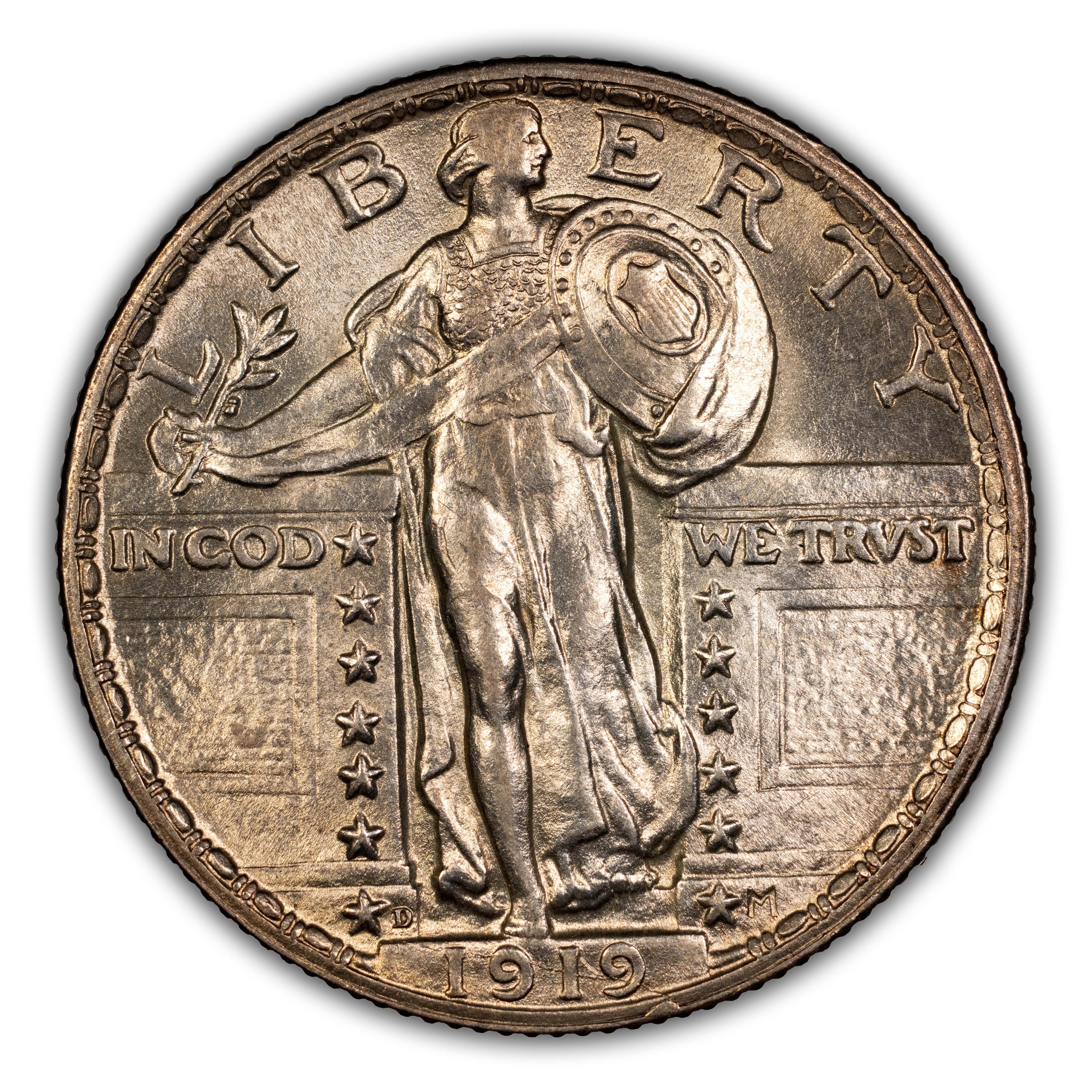 1919-D 25c MS thumbnail 6