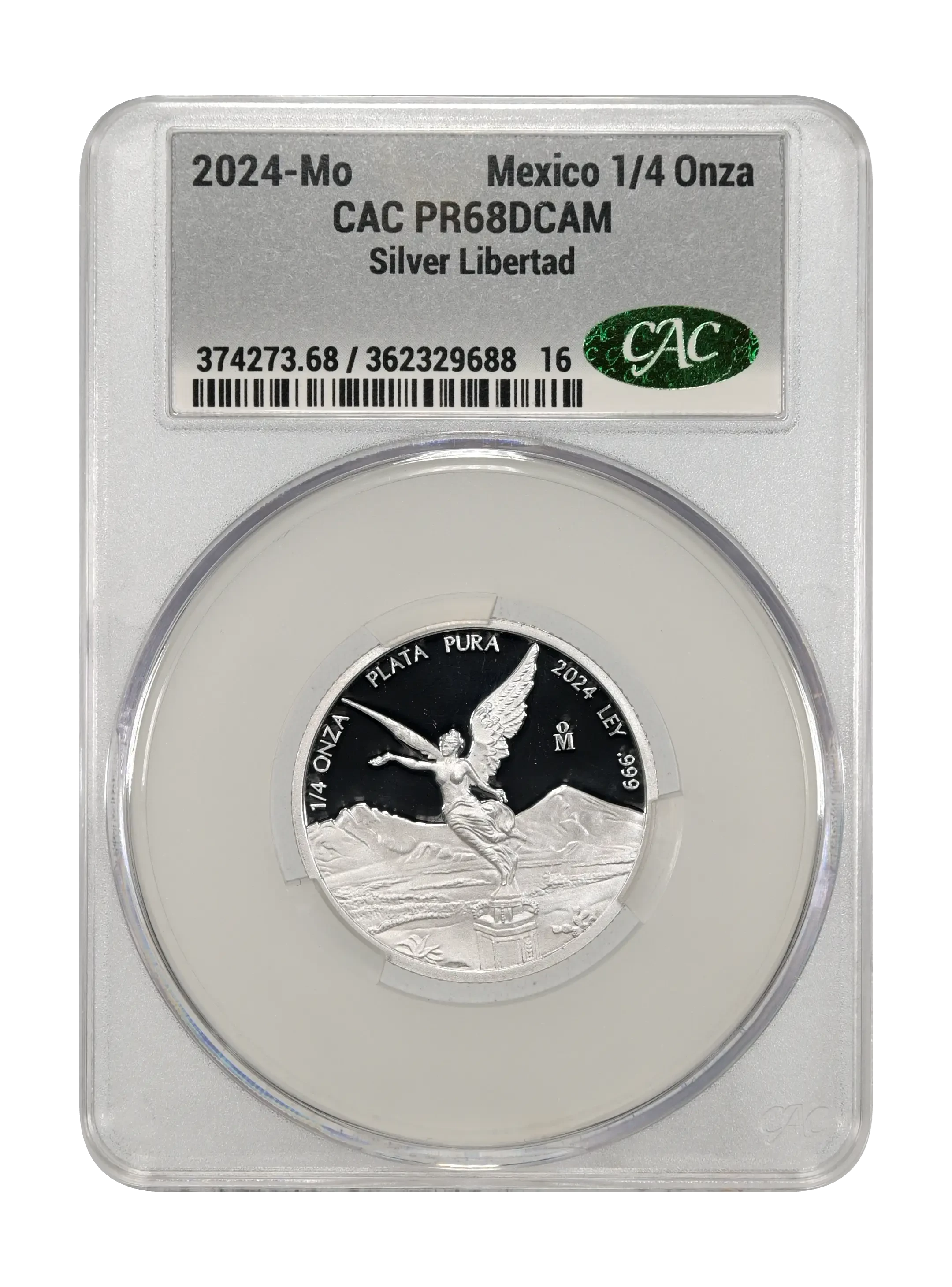 ZOCALO ファングオブアイビー(L) 定価77,000円 Mexico 2024 Silver 1/4 Onza Libertad, Proof Coin Values & Prices