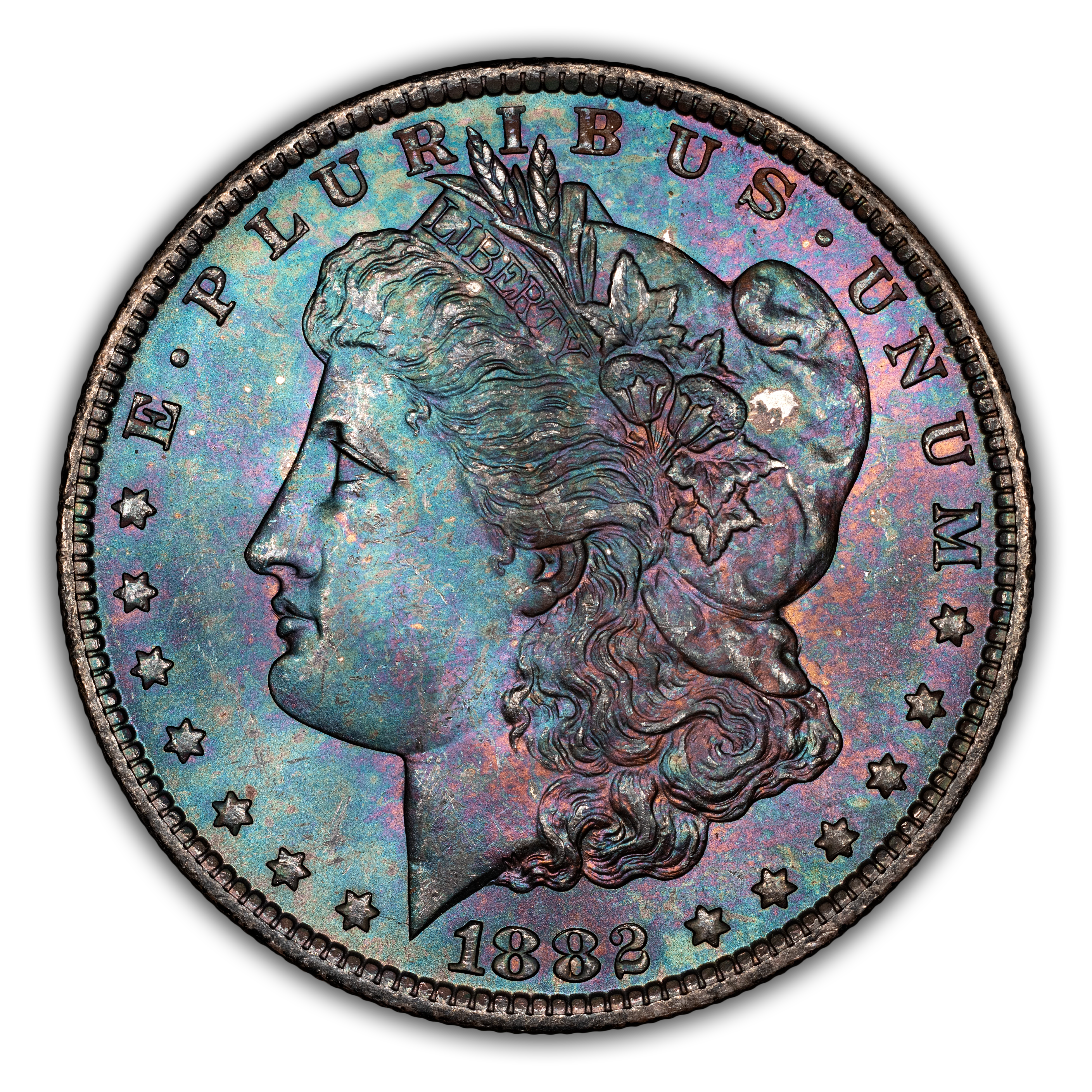 1882-CC $1 Clashed Dies, VAM-3A1 MS