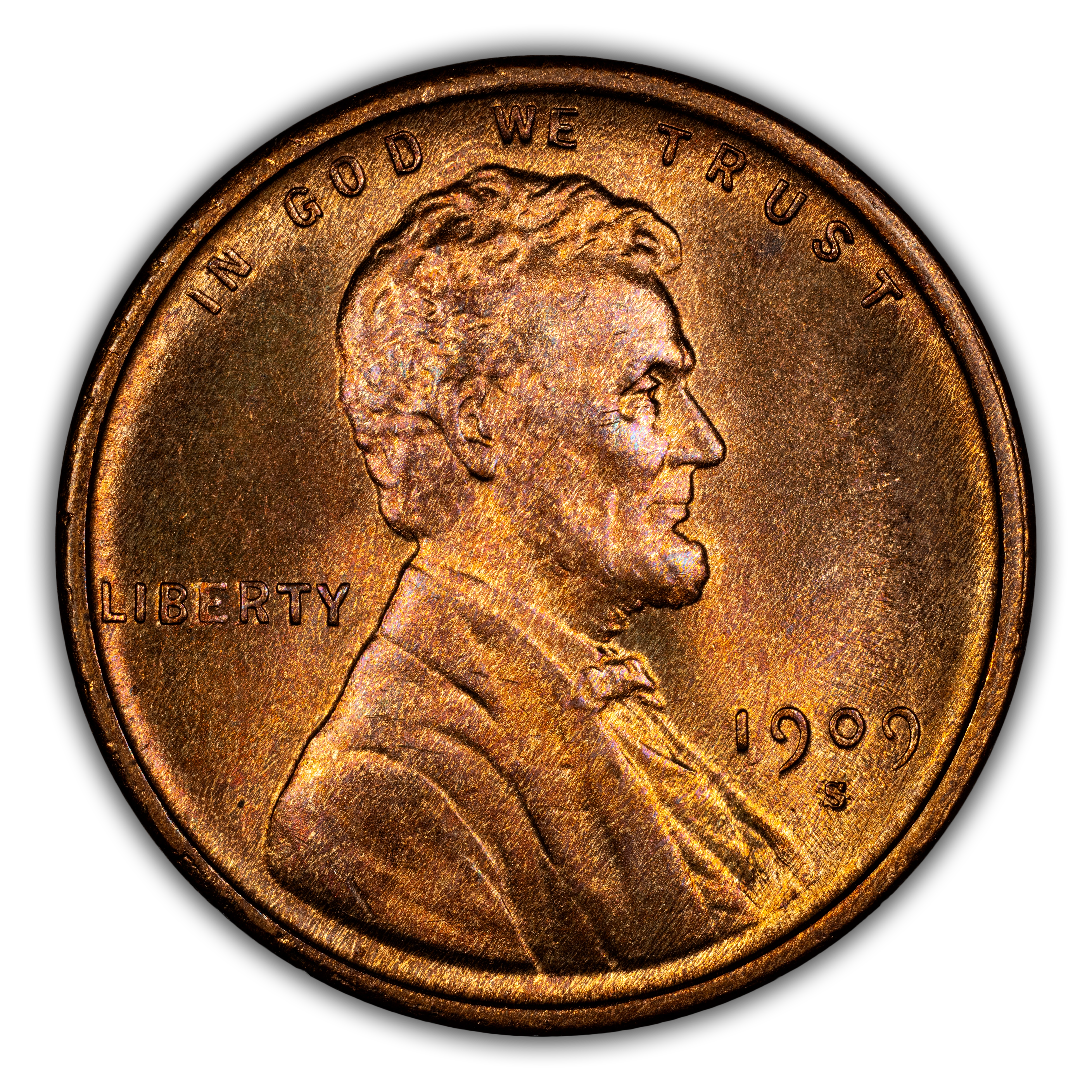 1909-S/S 1c Lincoln, S over Horizontal S MS RD thumbnail 3
