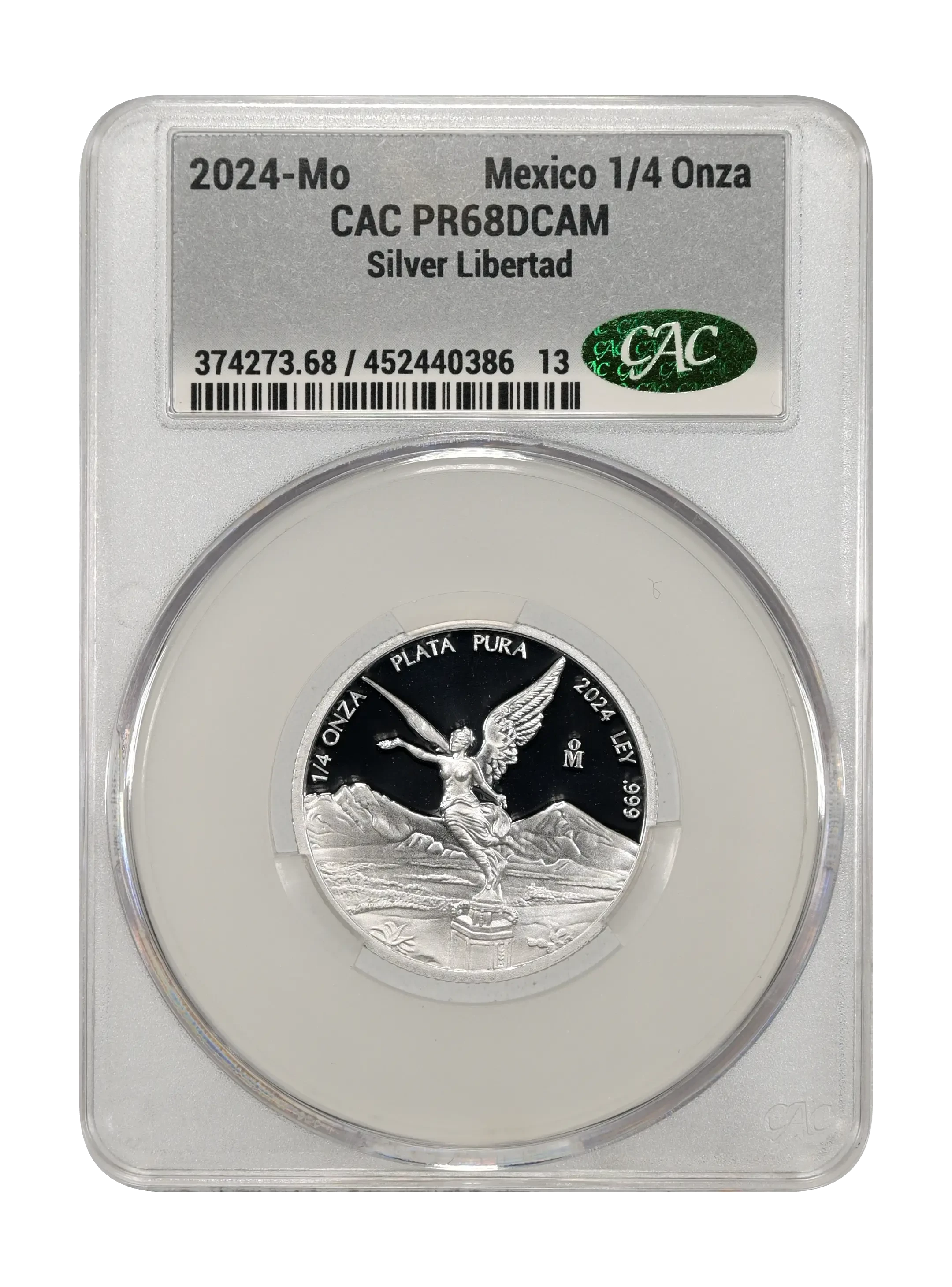 Mexico 1998 Silver 1/4 Onza Libertad, Proof Coin Values & Prices