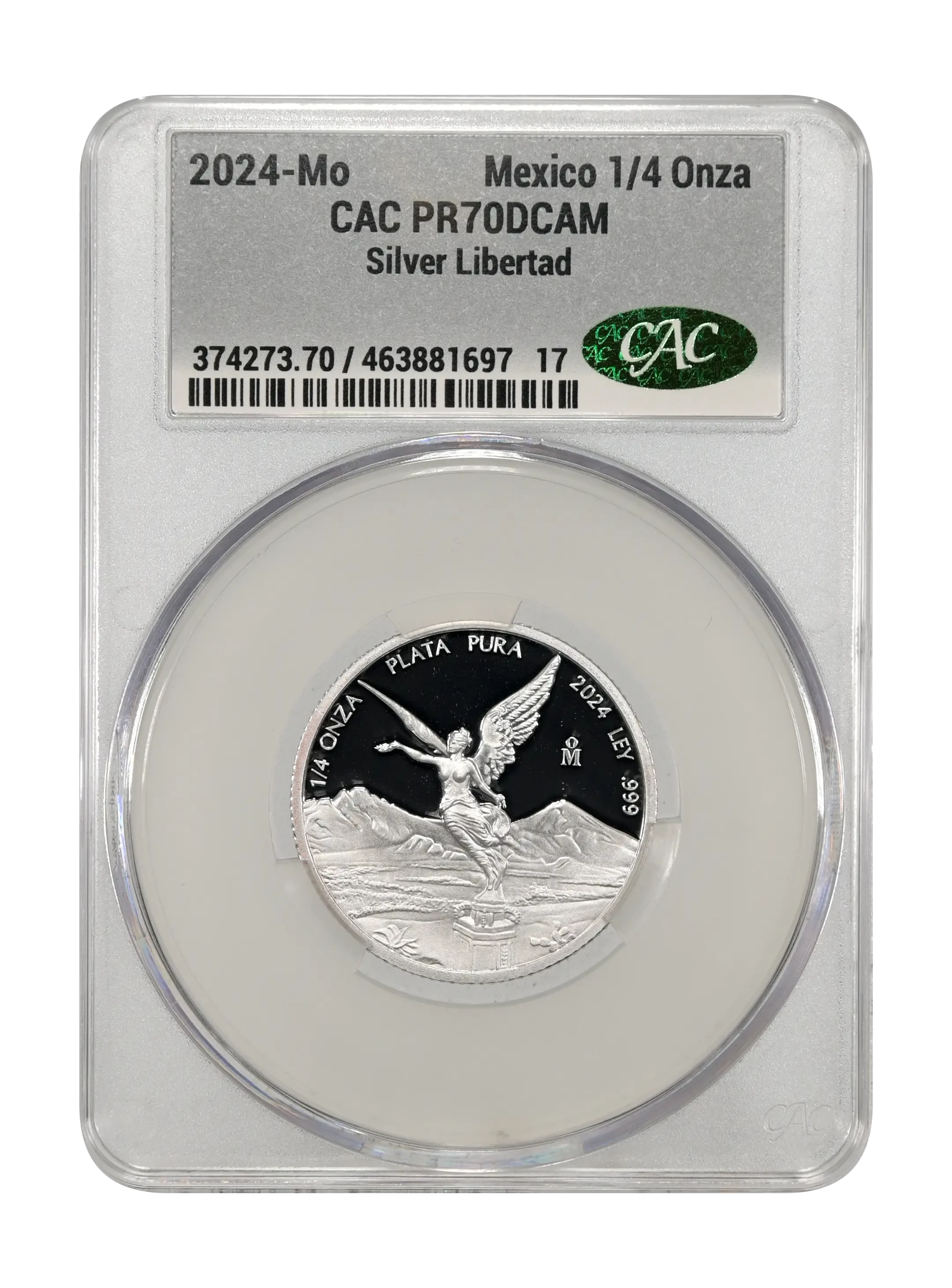 Mexico 1998 Silver 1/4 Onza Libertad, Proof Coin Values & Prices