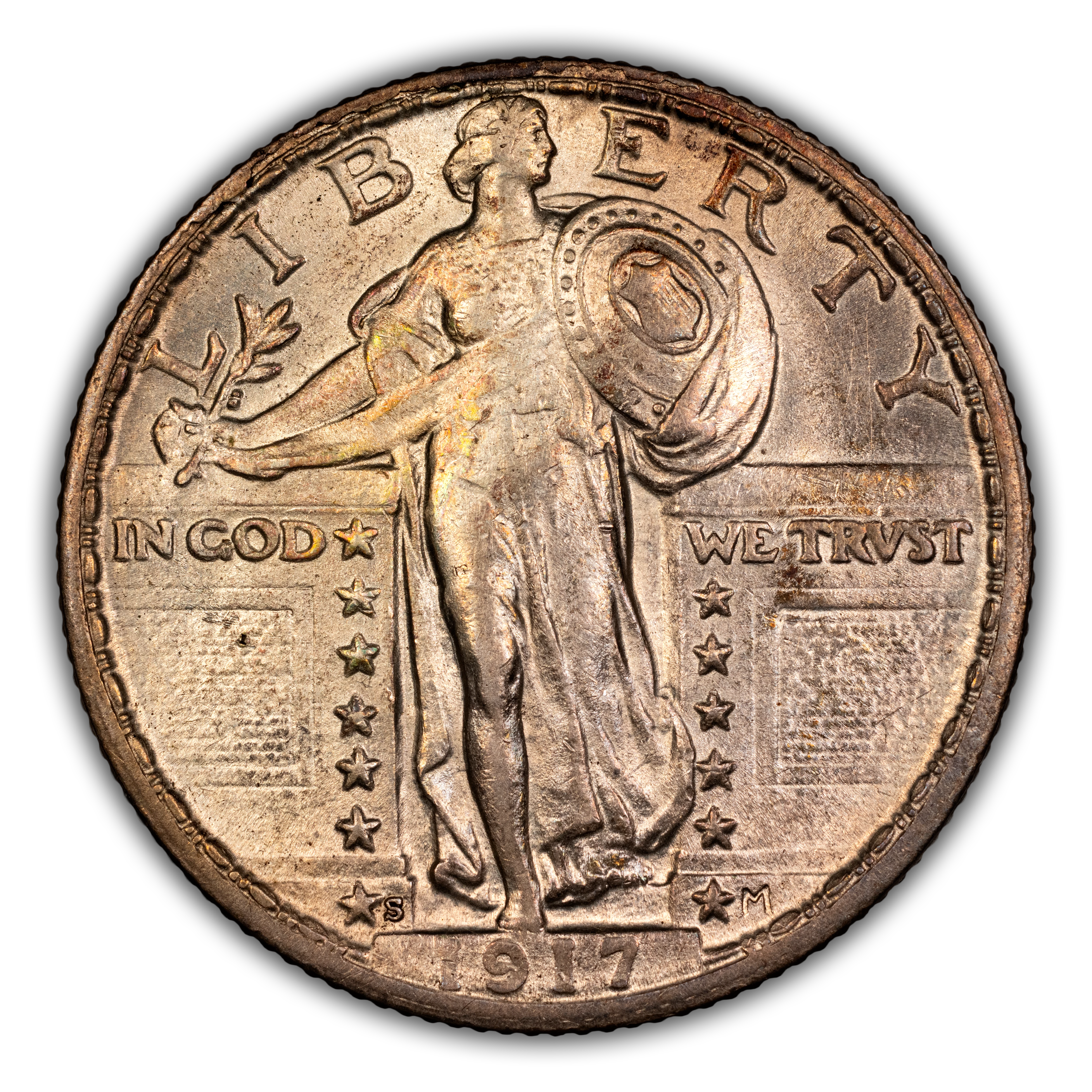 1917-S 25c Type 2 MS thumbnail 2