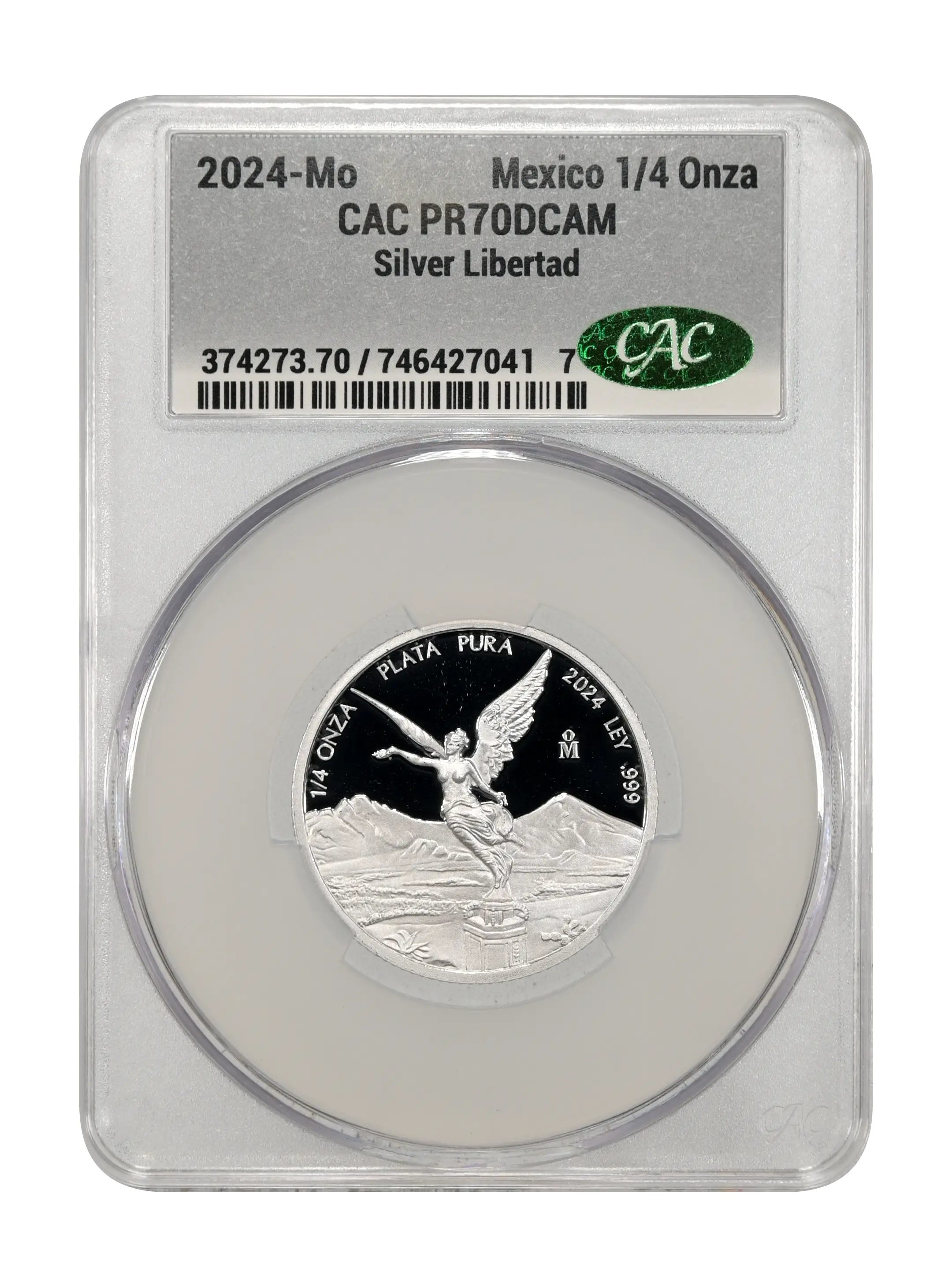 2024-Mo 1/4 Onza Libertad, Silver PR DCAM (KM-611) OGP thumbnail 22