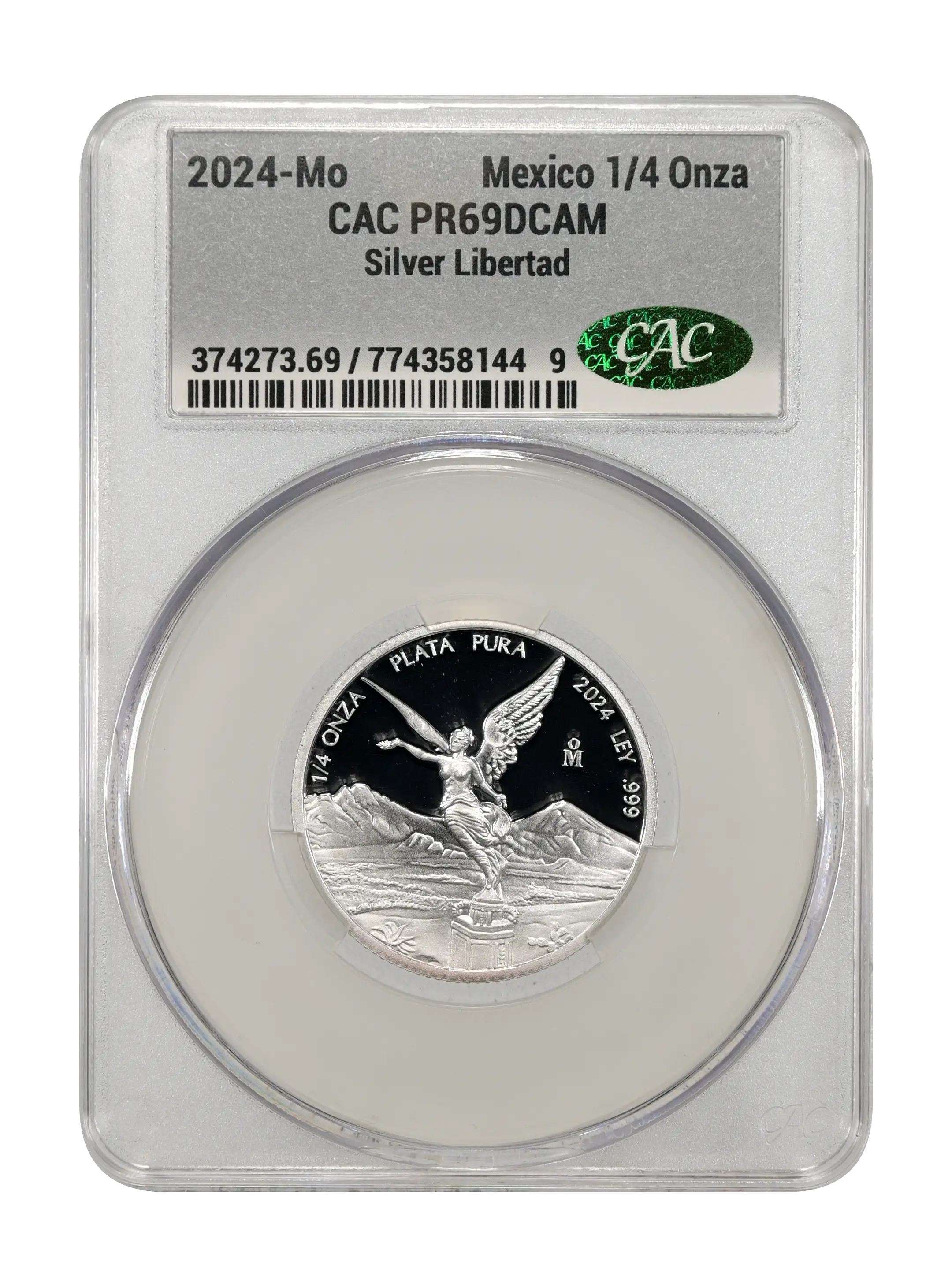 2024-Mo 1/4 Onza Libertad, Silver PR DCAM (KM-611) OGP thumbnail 25