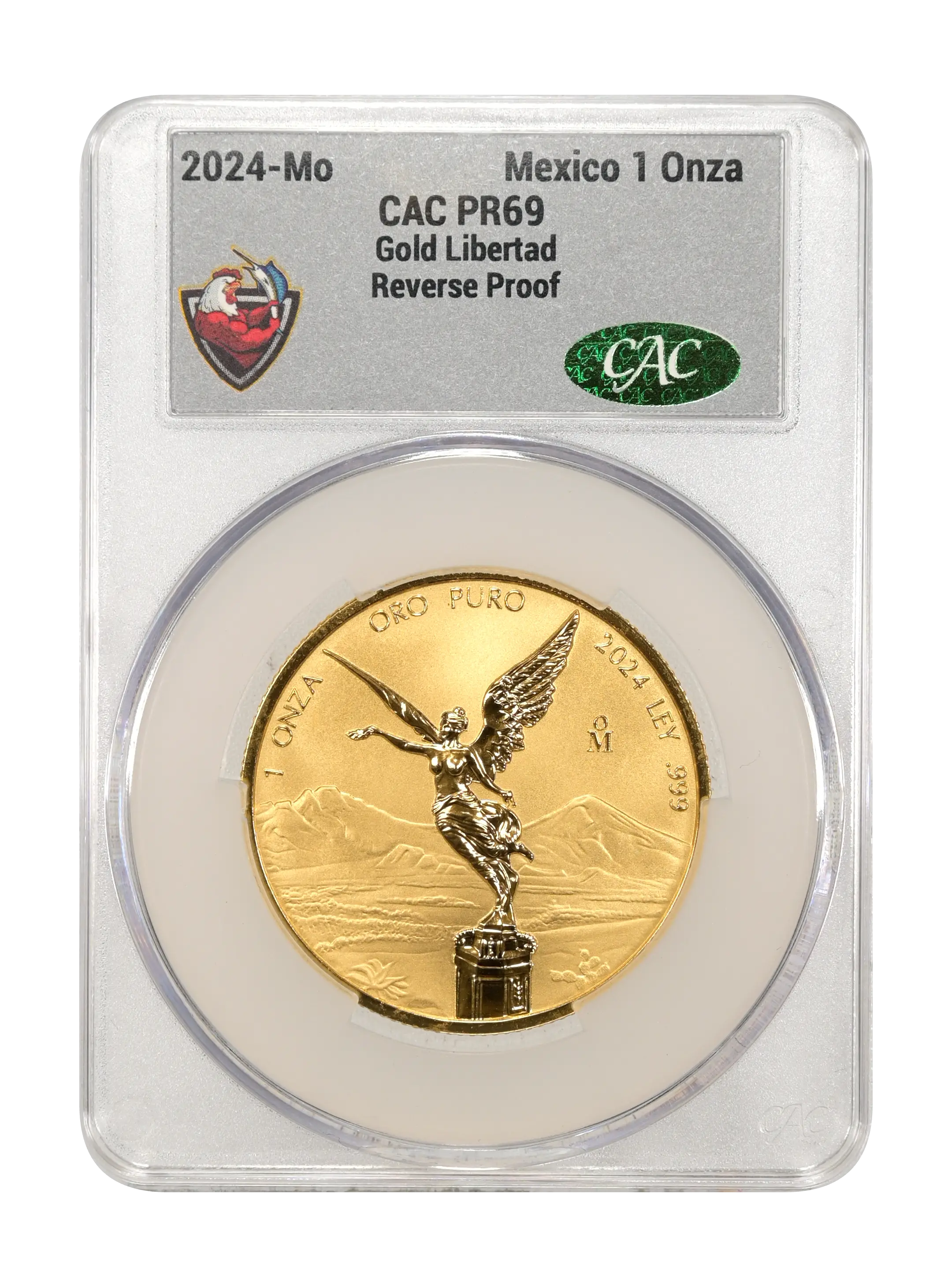 2024-Mo 1 Onza Libertad, Gold, Reverse Proof PR