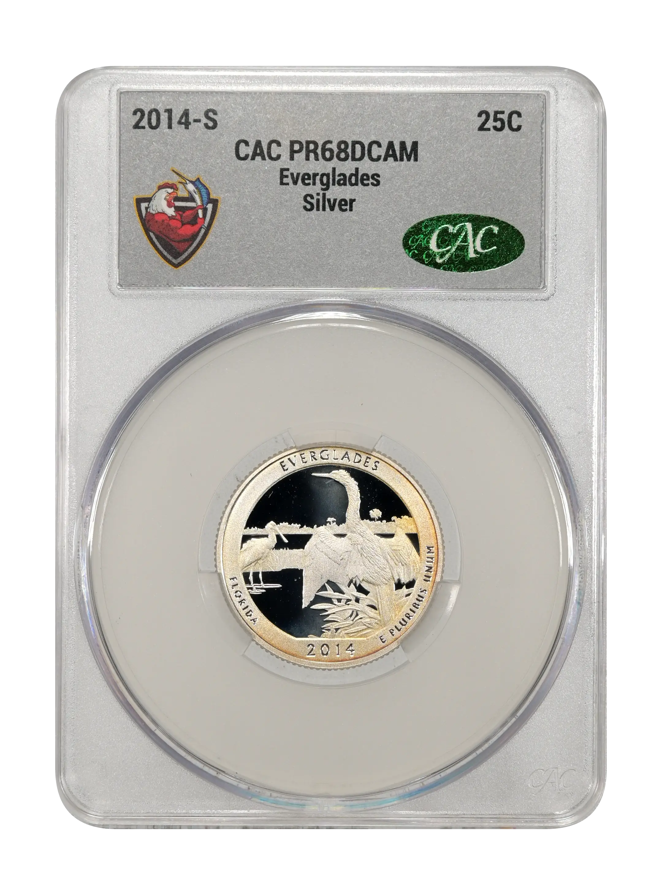 2014-S 25c Everglades, Silver PR DCAM thumbnail 2