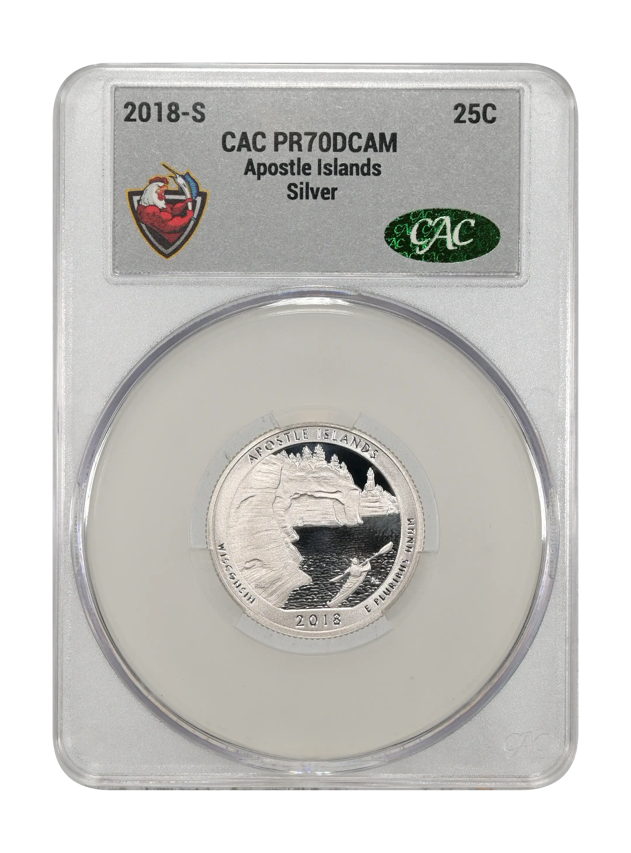 2018-S 25c Apostle Islands, Silver PR DCAM thumbnail 6