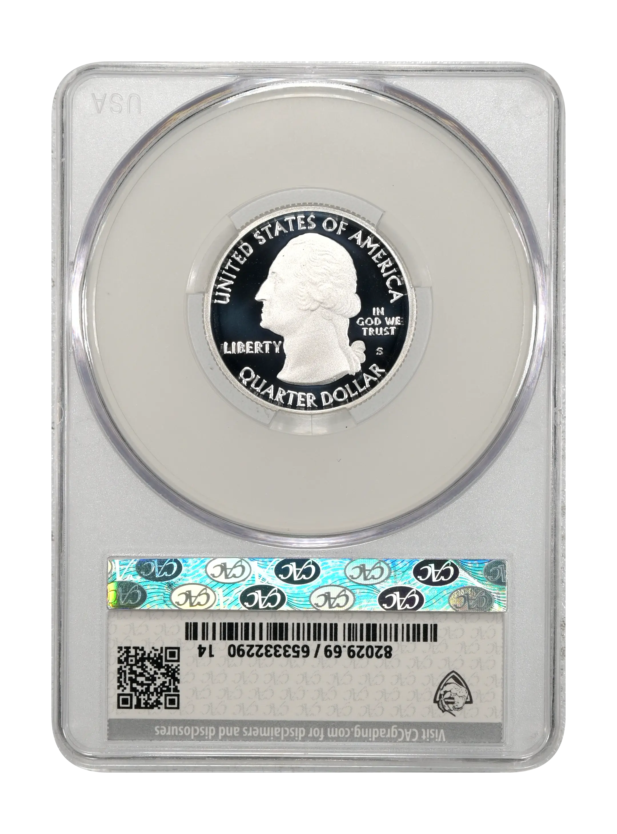 2019-S 25c War in the Pacific, Silver PR DCAM thumbnail 7