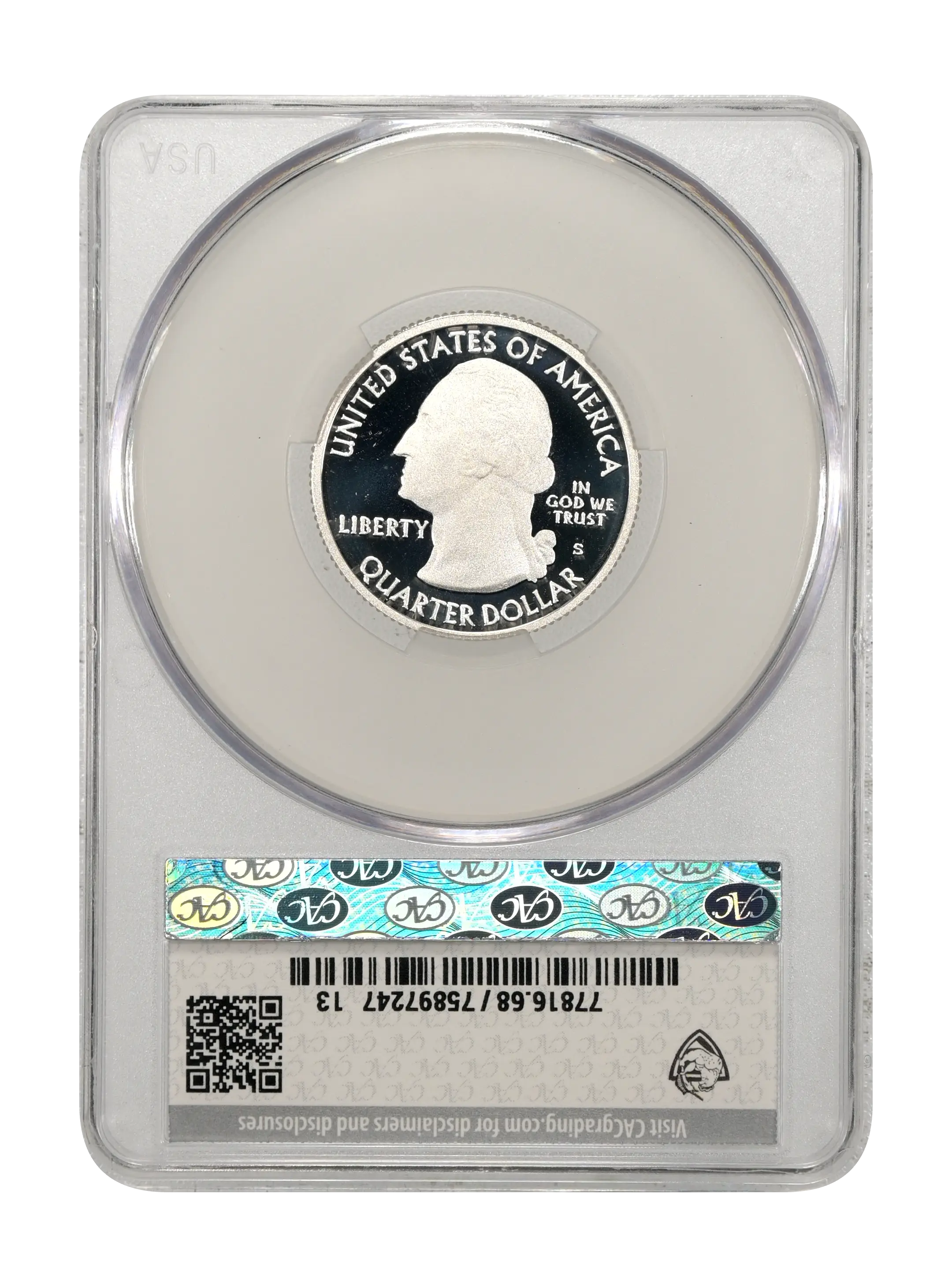 2014-S 25c Shenandoah, Silver PR DCAM thumbnail 9