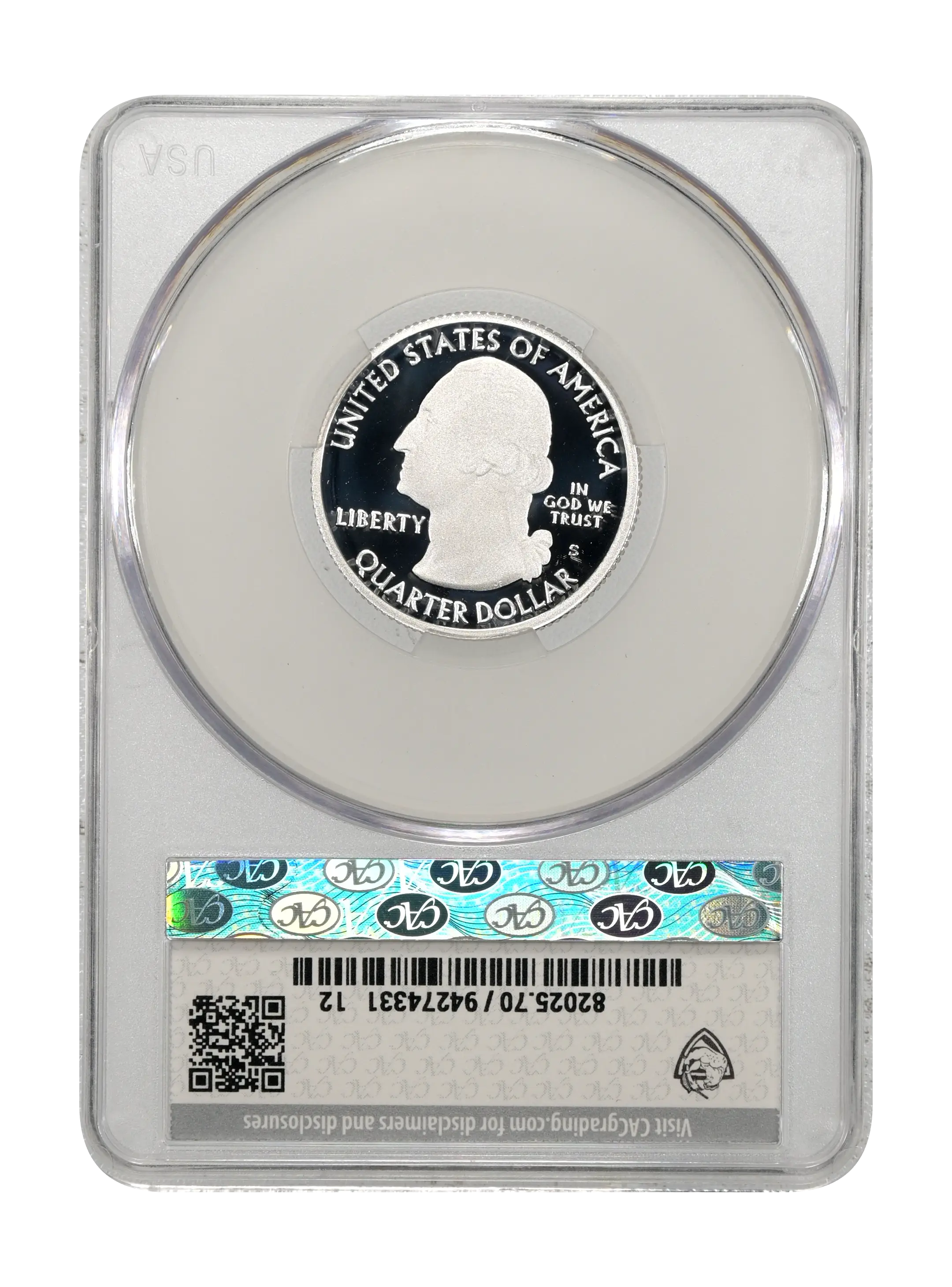 2019-S 25c Lowell, Silver PR DCAM thumbnail 9