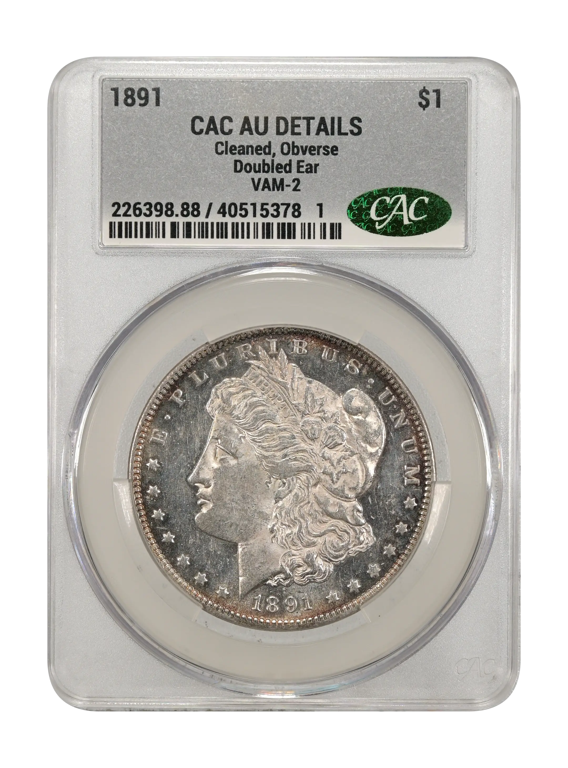 1891 $1  Doubled Ear, VAM-2  MS DMPL thumbnail 5