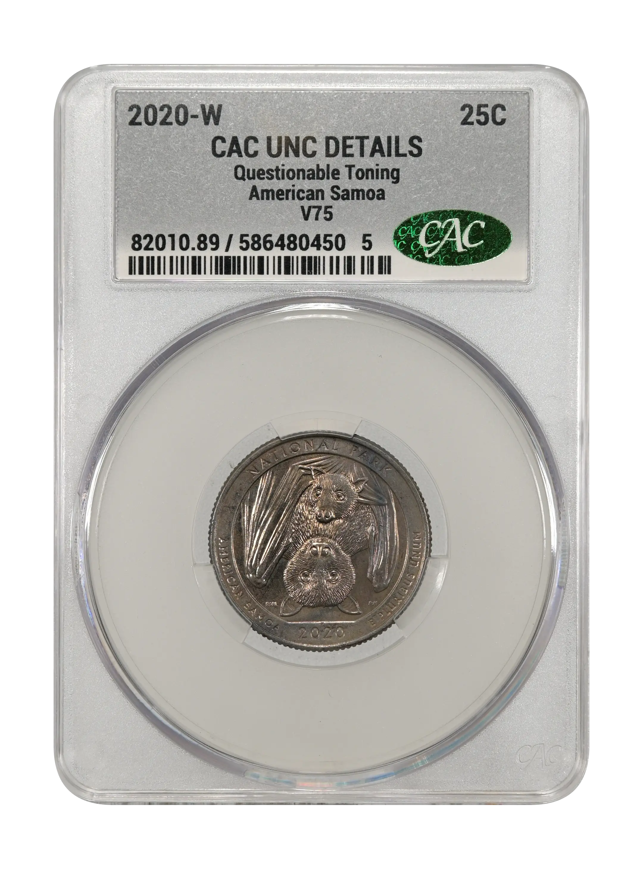 2020-W 25c American Samoa, V75 MS thumbnail 5