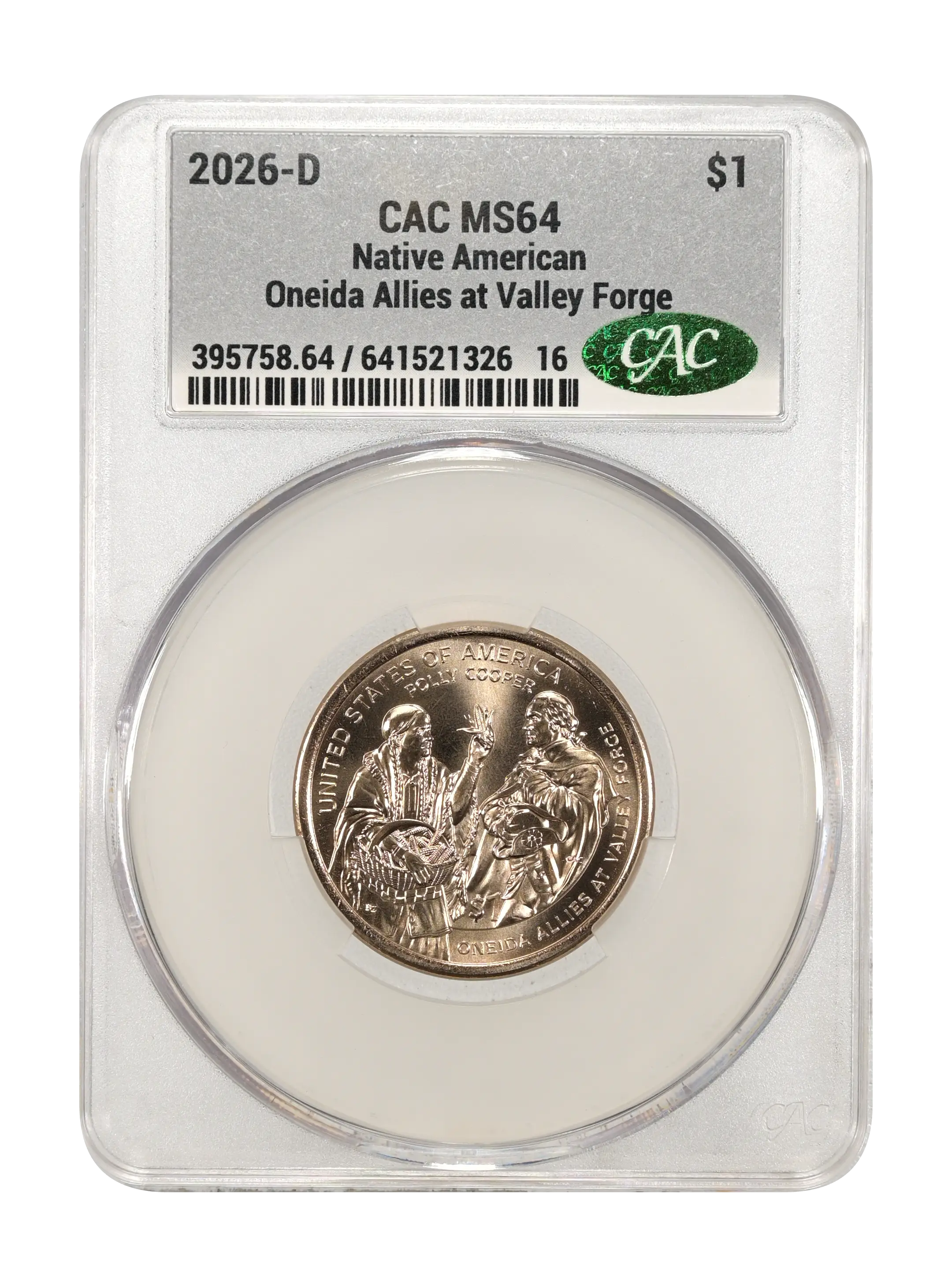 2026-D $1  Native American, Oneida Allies at Valley Forge MS thumbnail 7