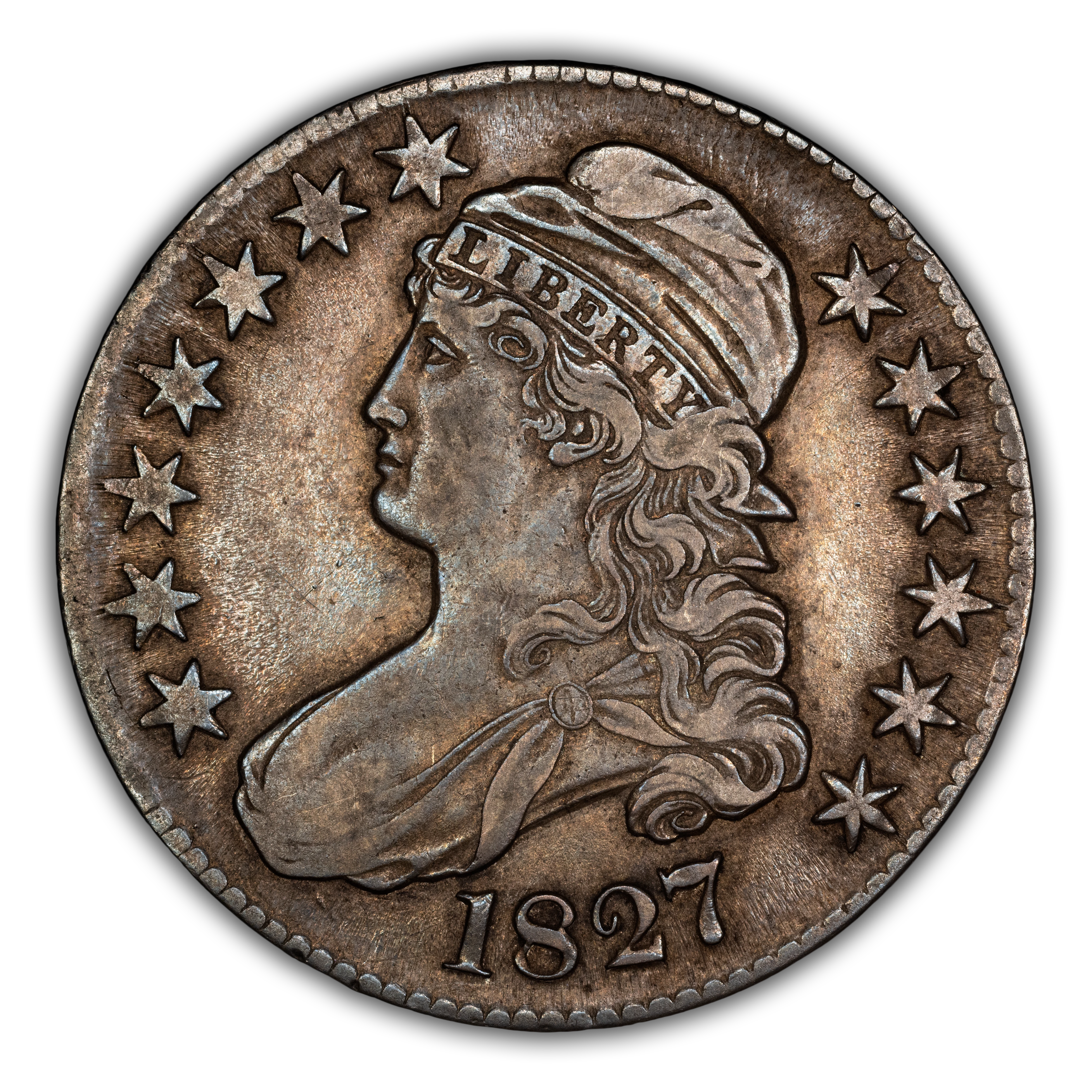 1827 50c Square Base 2, O-138 MS