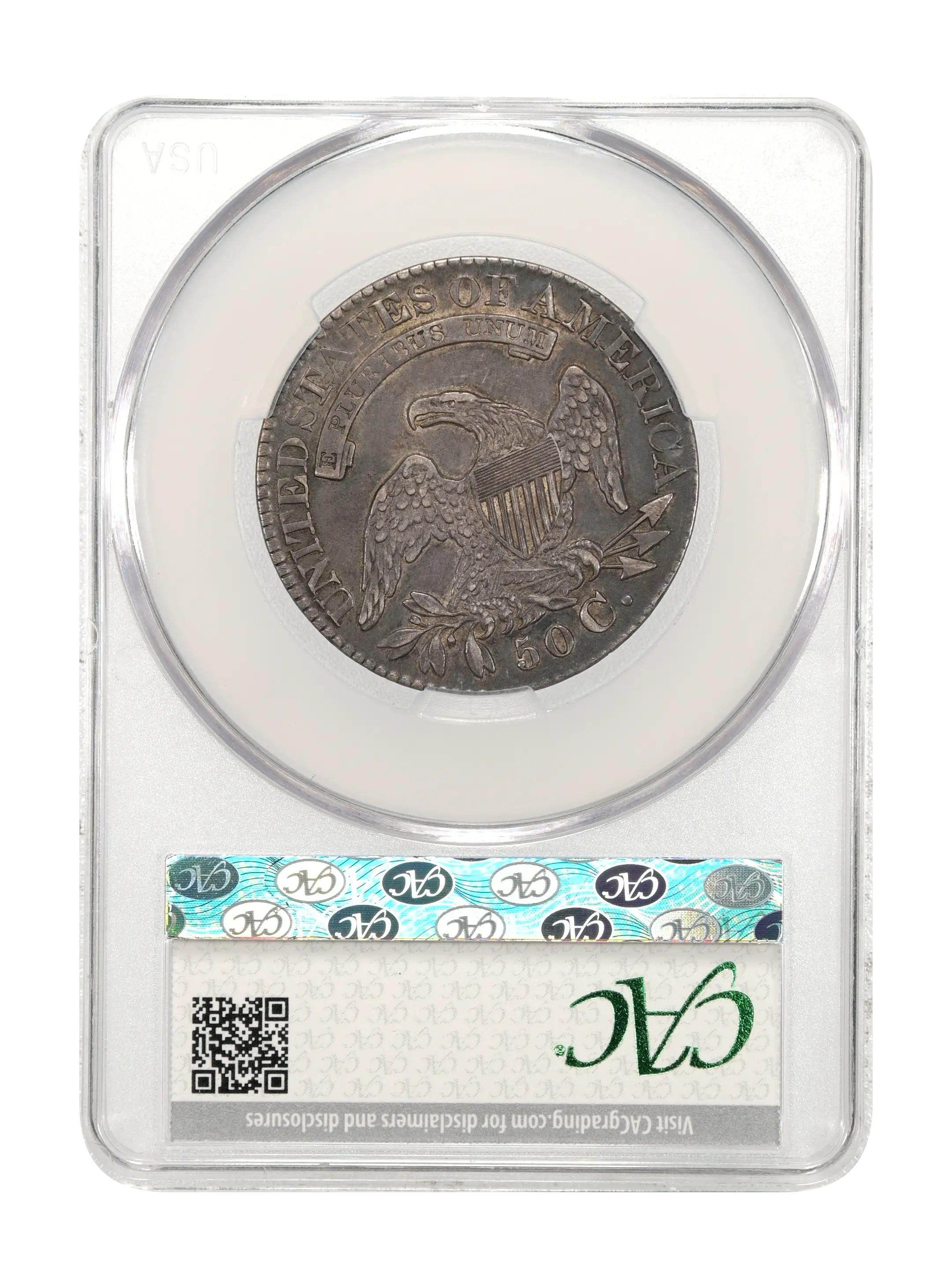 1828 50c Square Base 2, Small 8s, Large Letters, O-114 MS thumbnail 9