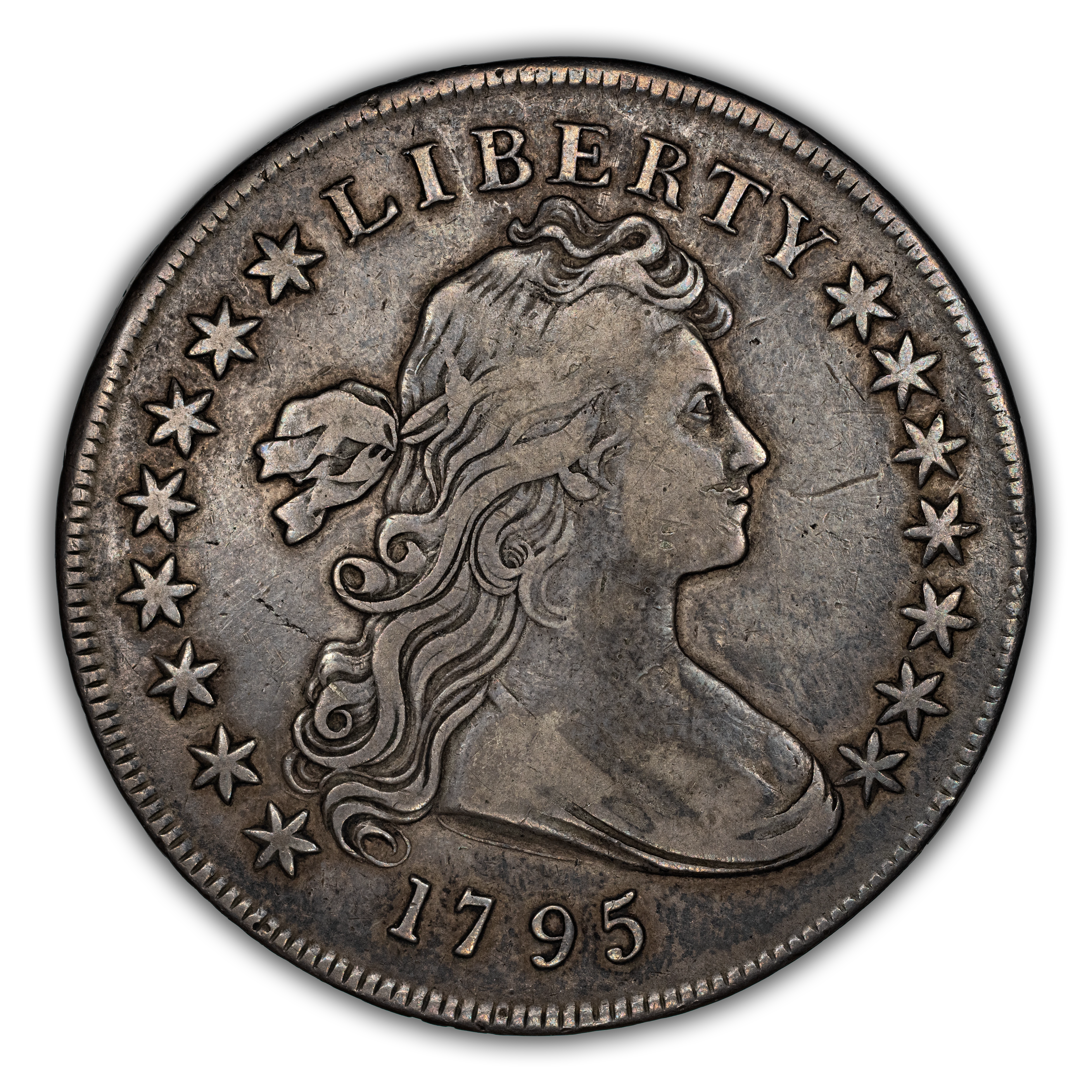 1795 $1 Draped Bust, Centered Bust, B-15, BB-52 MS