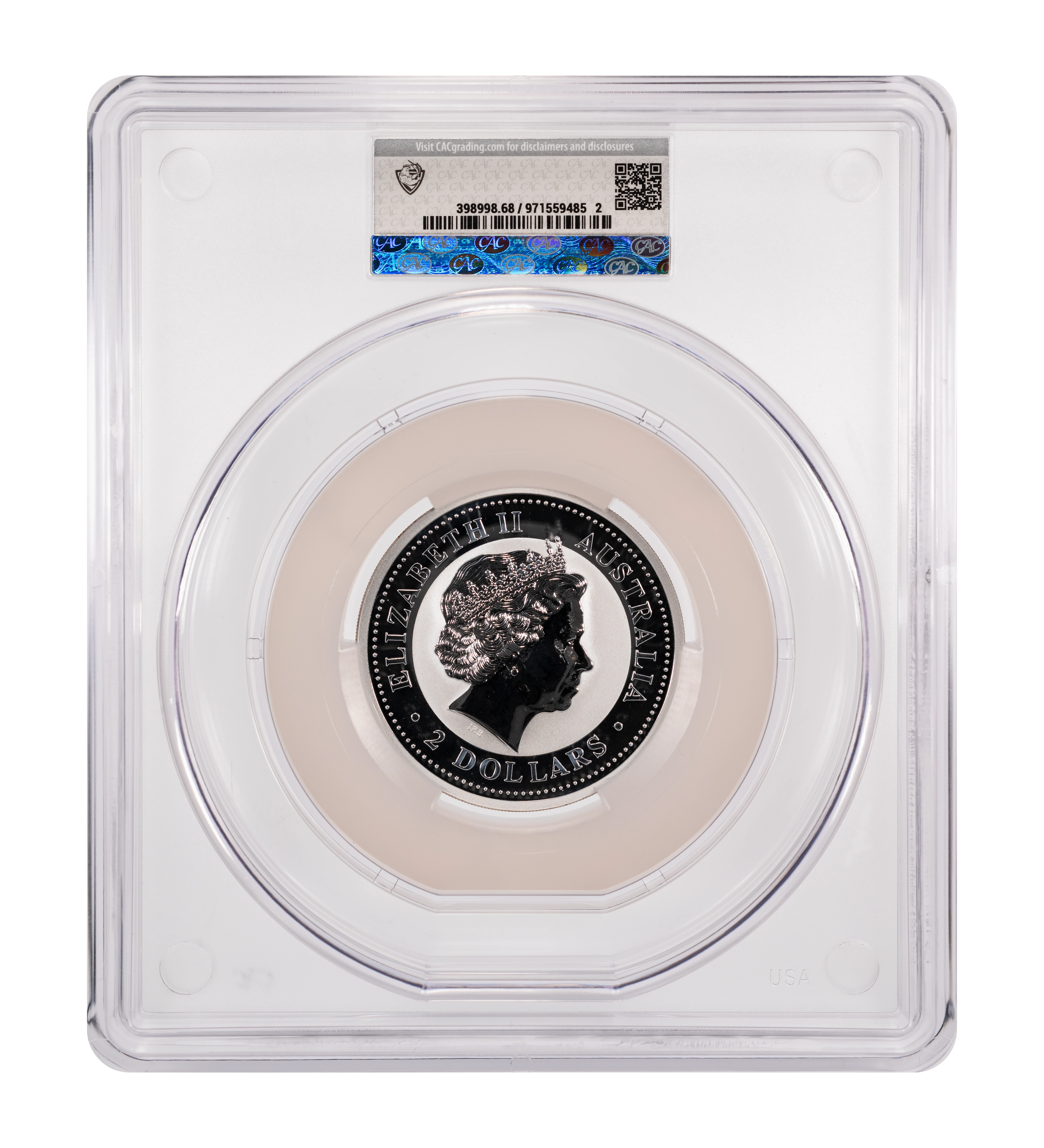 2009-P S$2 2oz Silver, Kookaburra MS