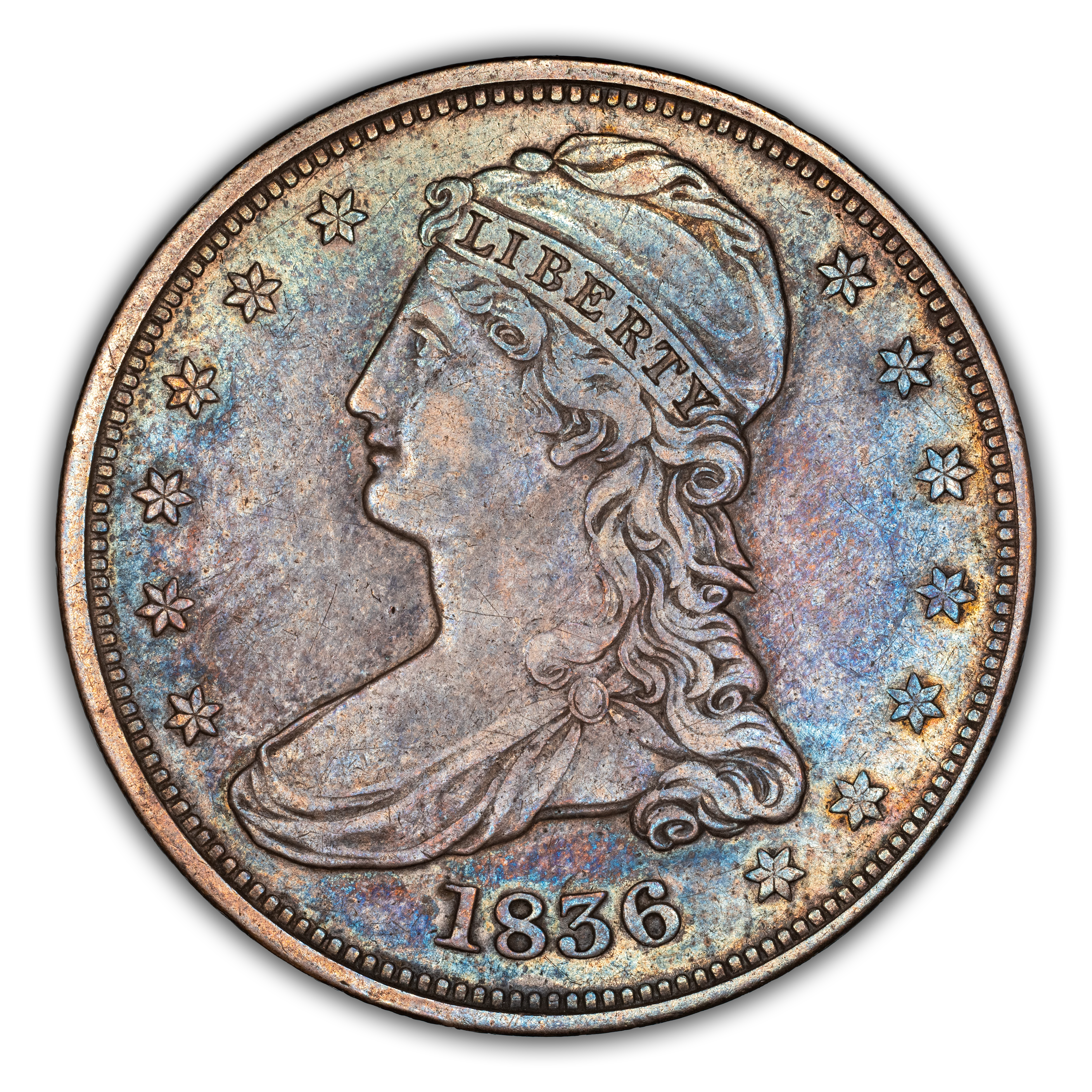 1836 50c Reeded Edge MS thumbnail 3