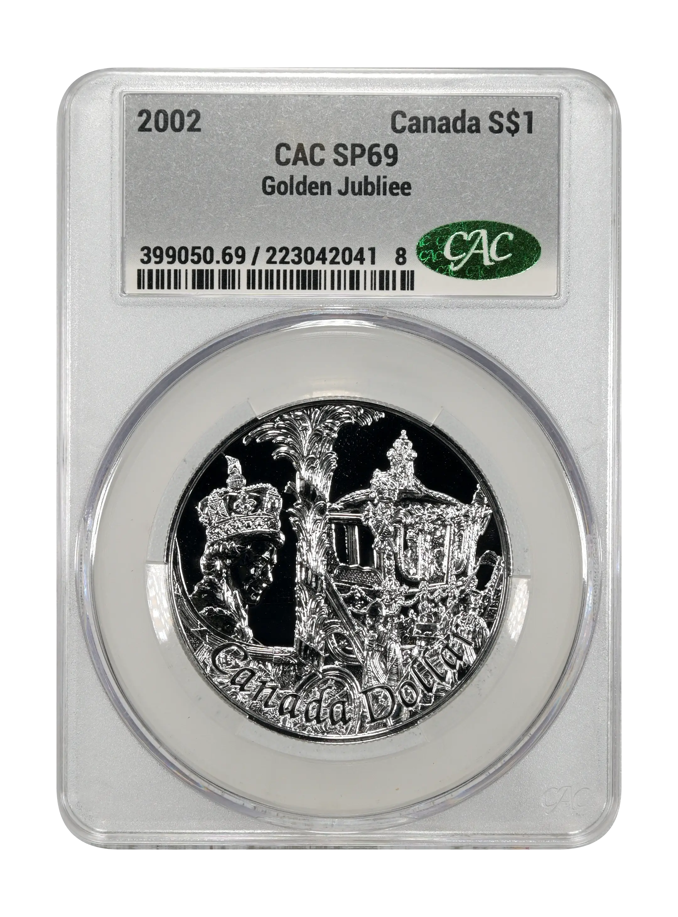 2002 S$1 Silver, Golden Jubliee SP