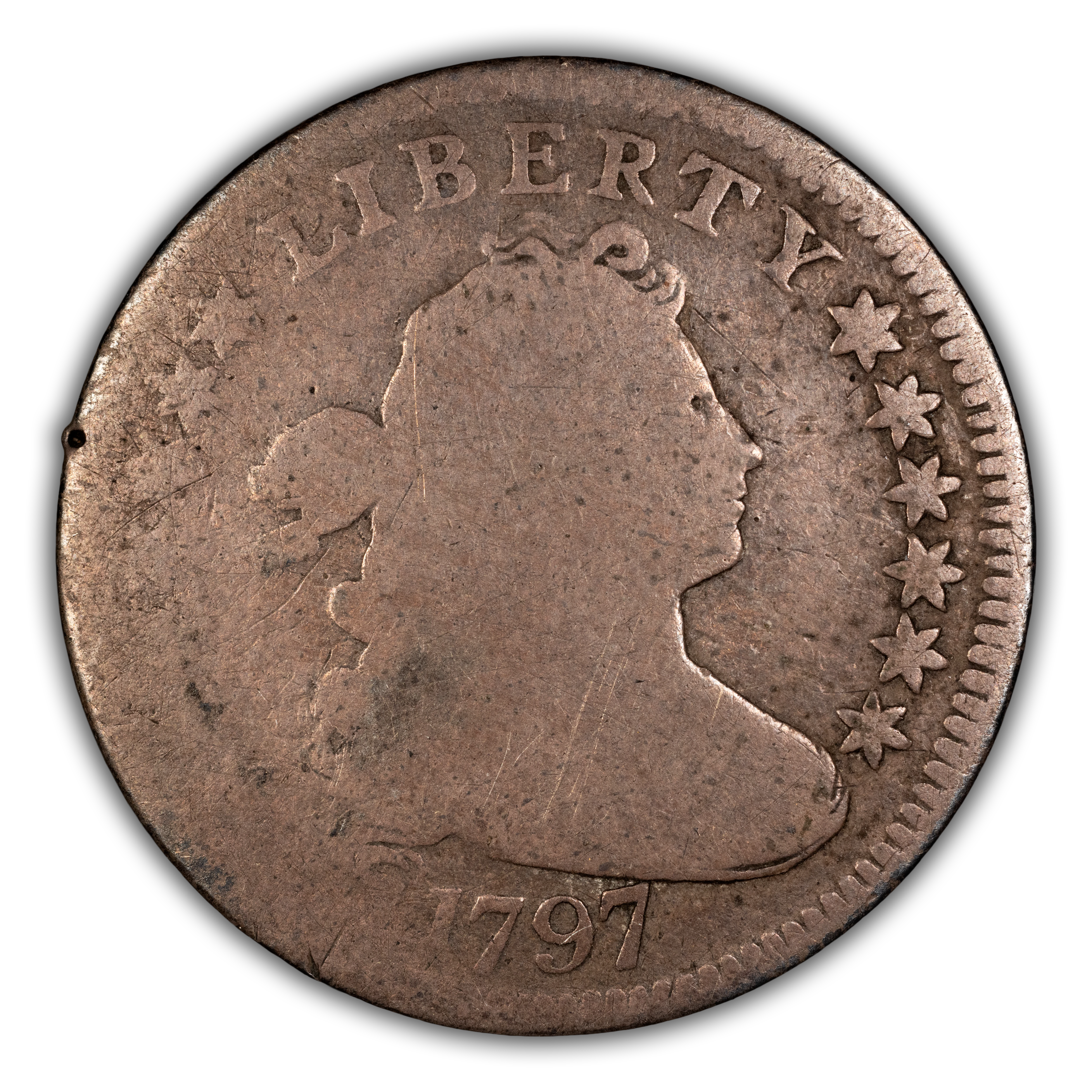 1797 10c 13 Stars, JR-2 MS