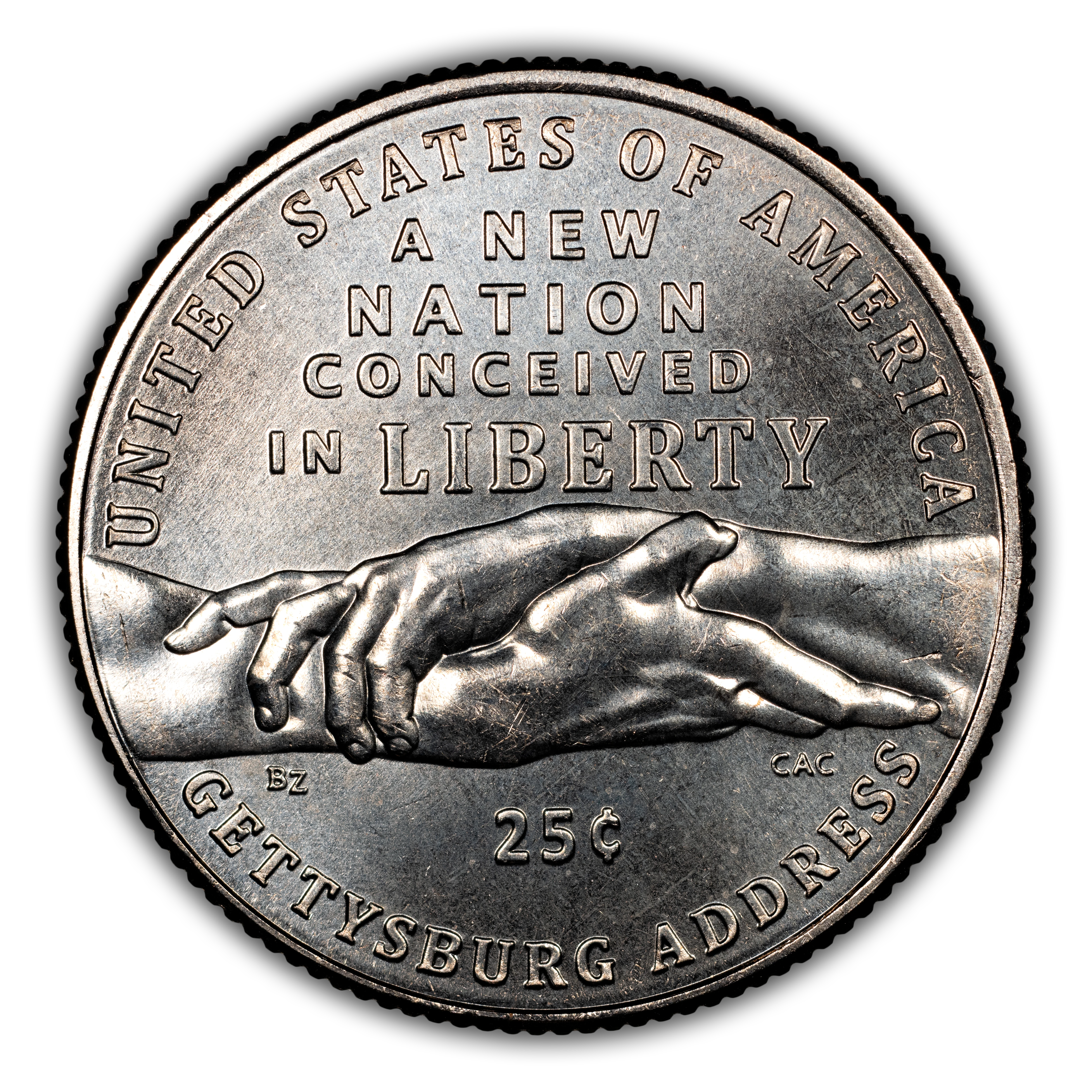 1776~2026-P 25c Gettysburg Address MS thumbnail 3