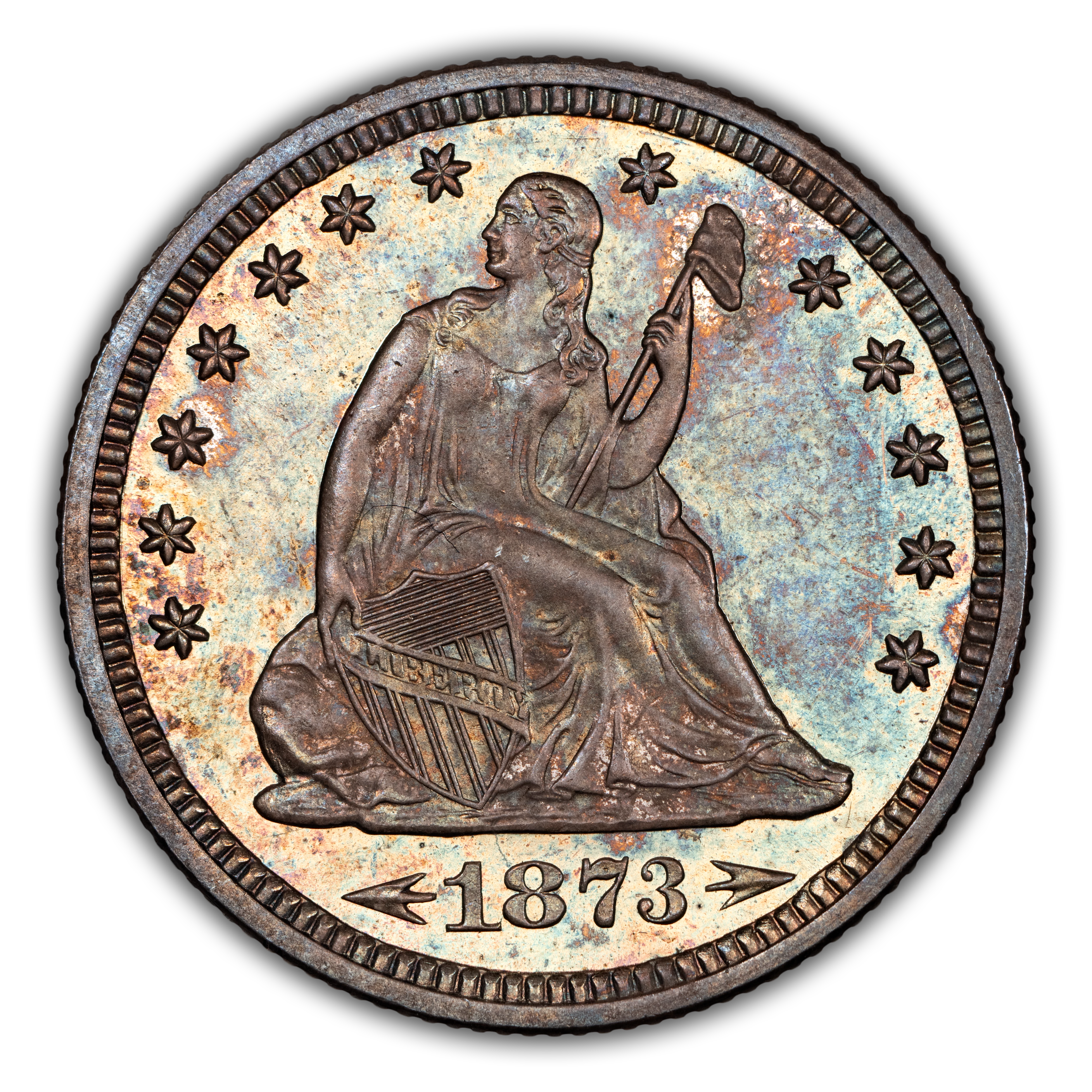 1873 25c Arrows PR