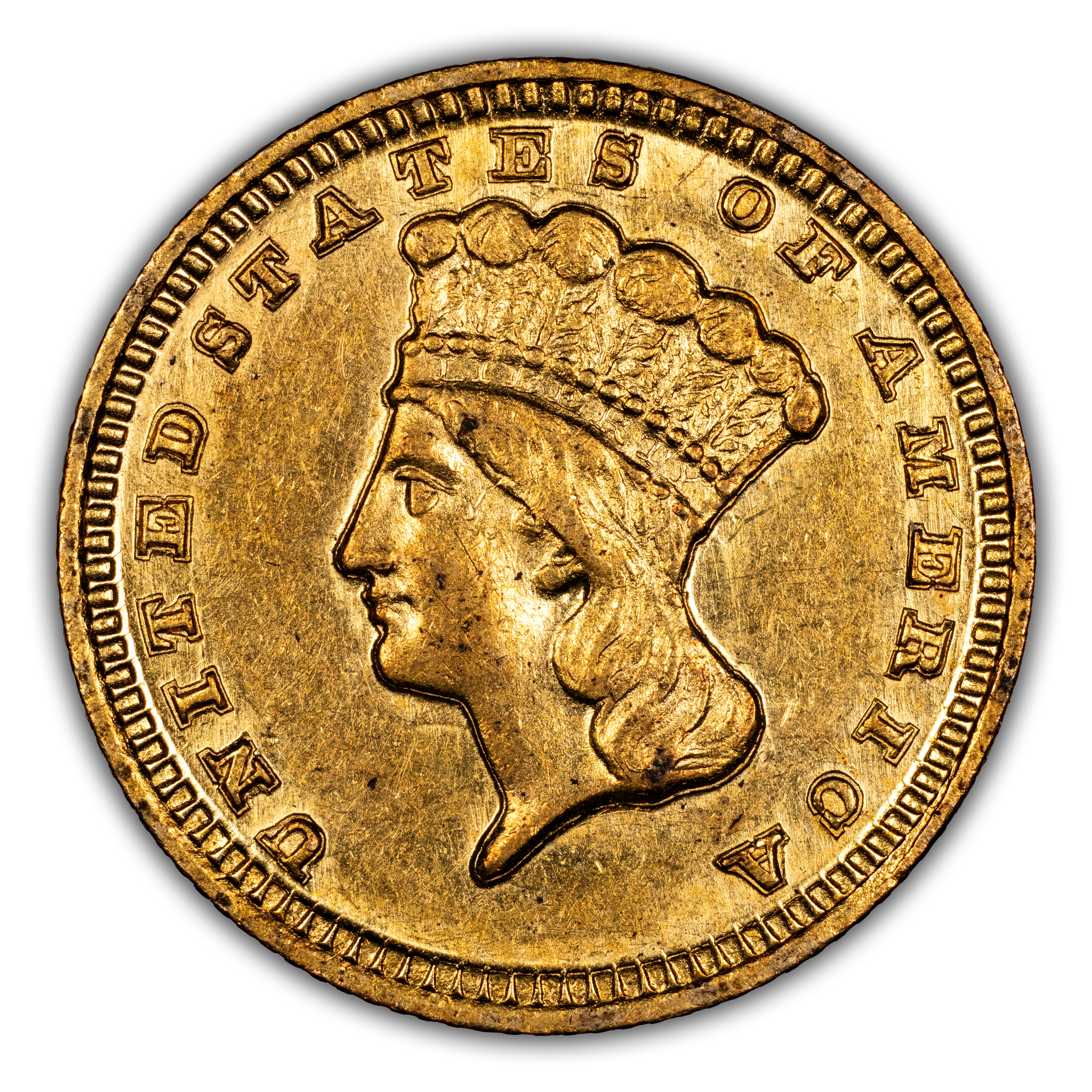 1859-D G$1 MS