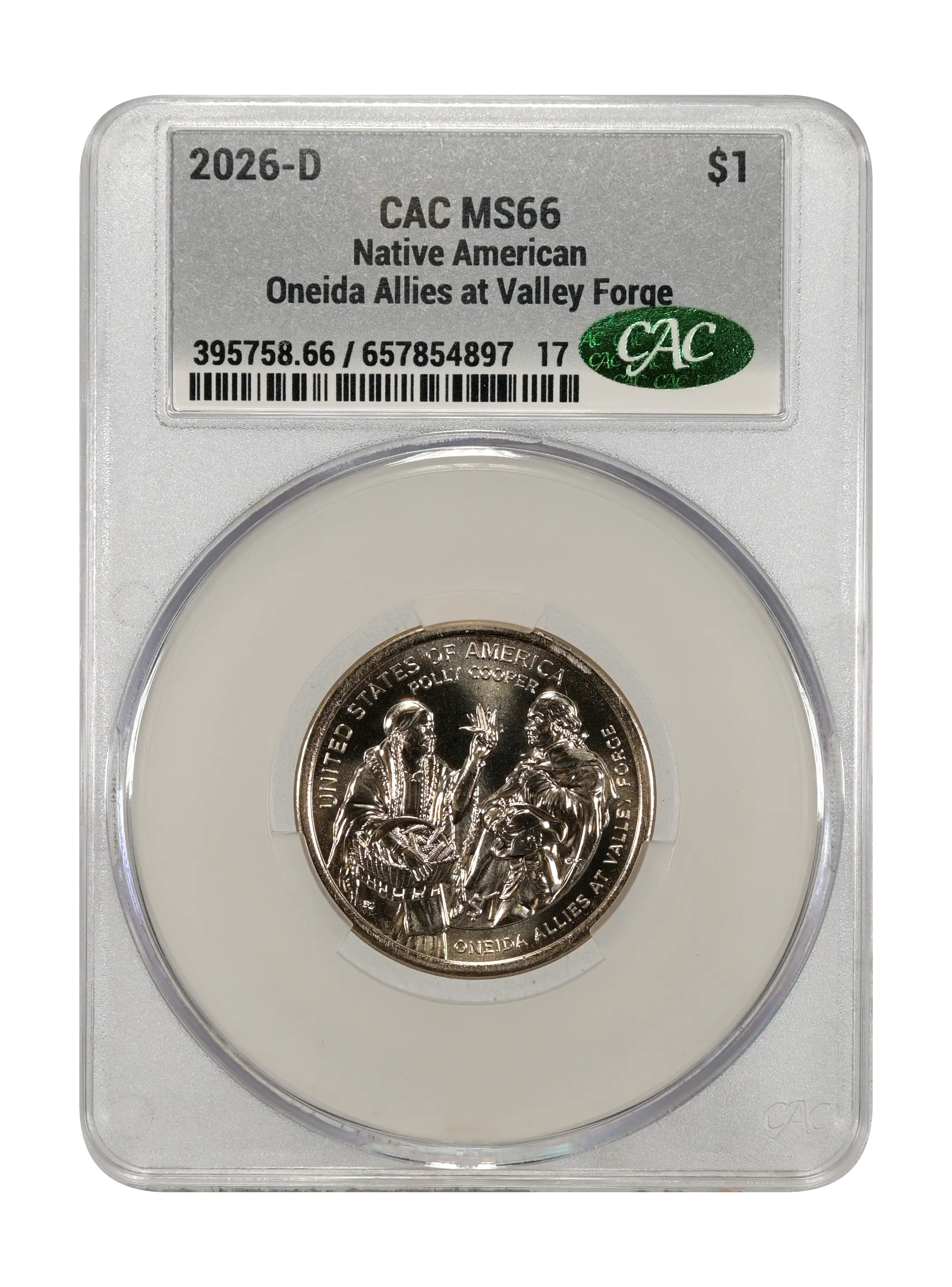 2026-D $1  Native American, Oneida Allies at Valley Forge MS thumbnail 5