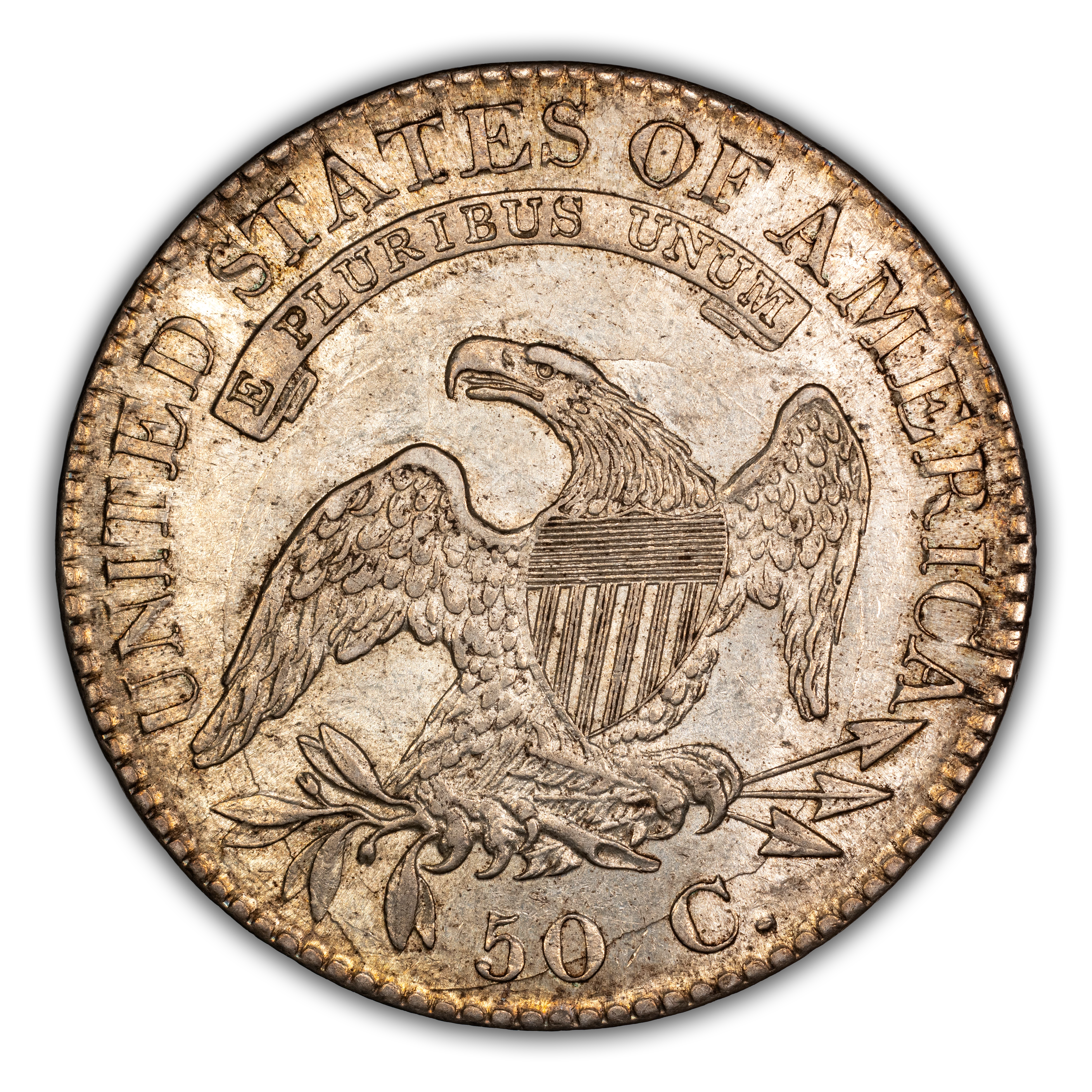 1823 50c Ugly 3, O-110a MS thumbnail 7