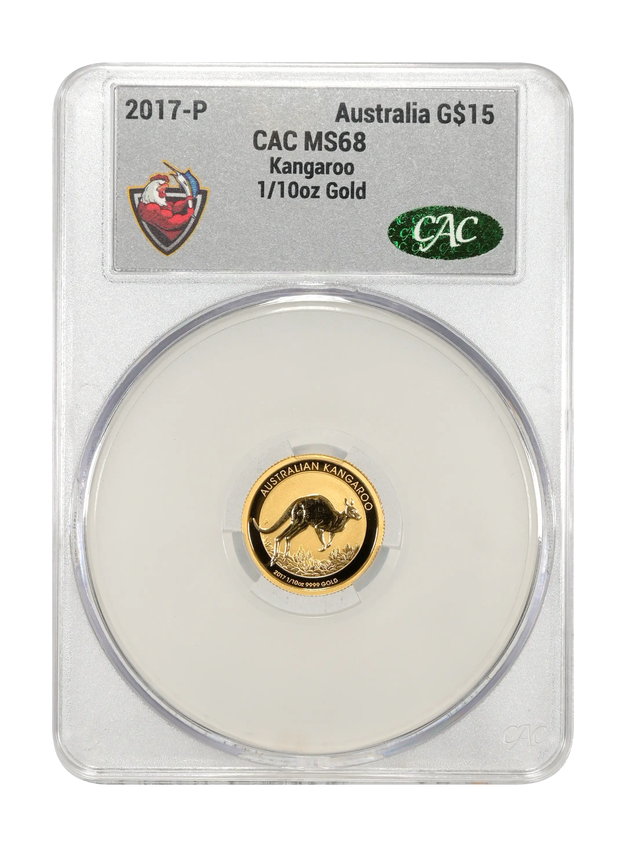 2017-P G$15 1/10oz Gold, Kangaroo MS