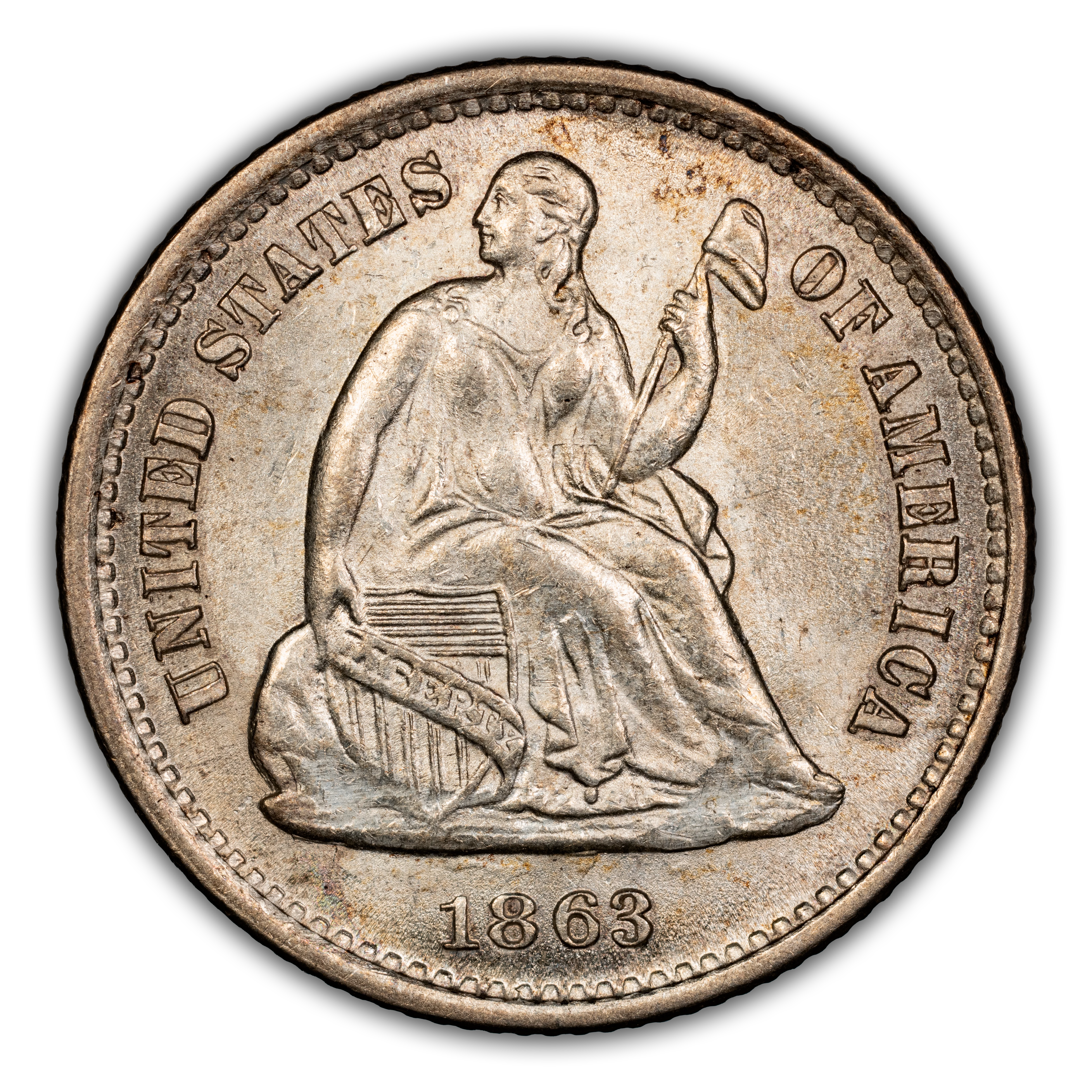 1863-S H10c MS