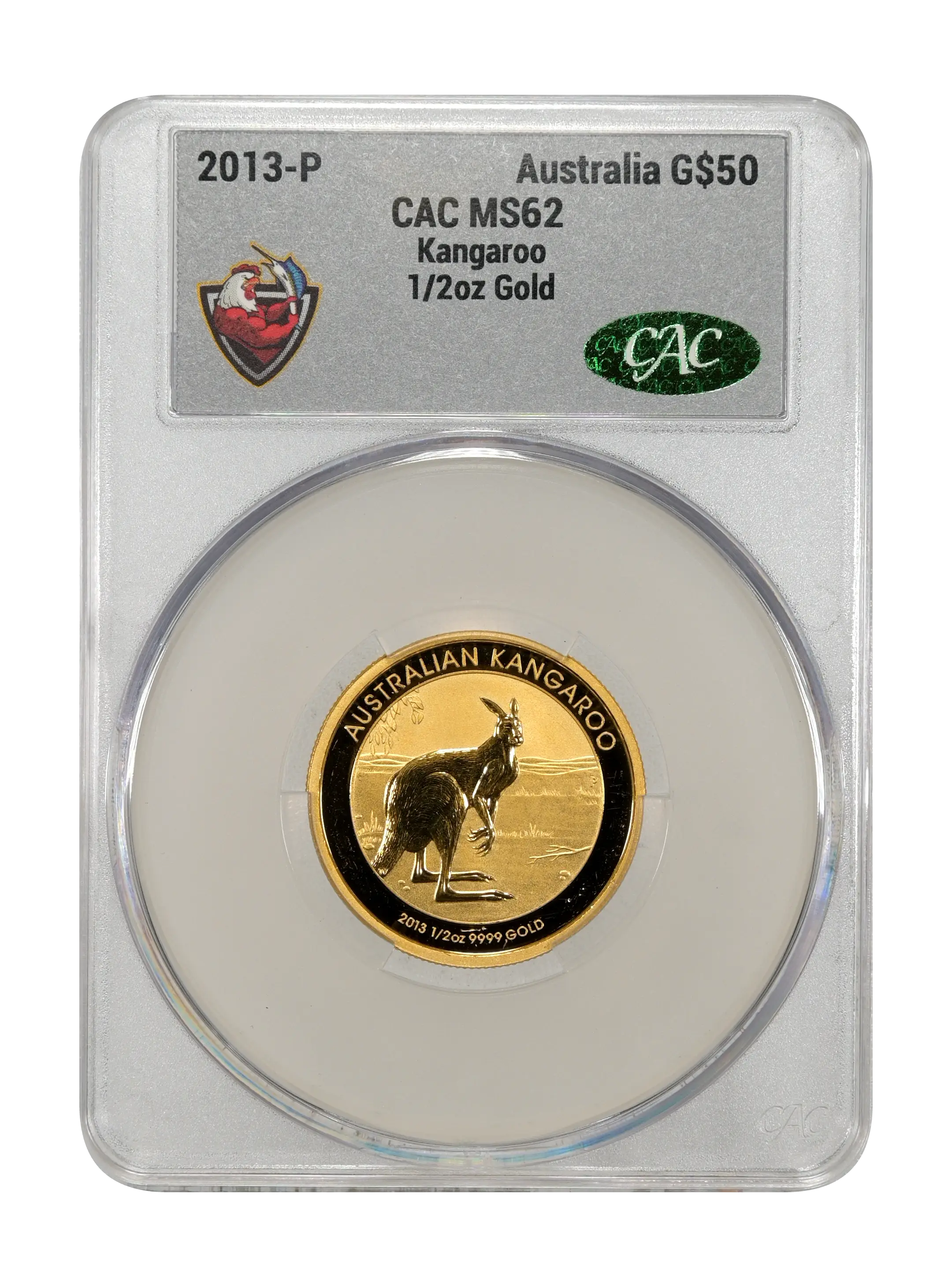 2013-P G$50 1/2oz Gold, Kangaroo MS