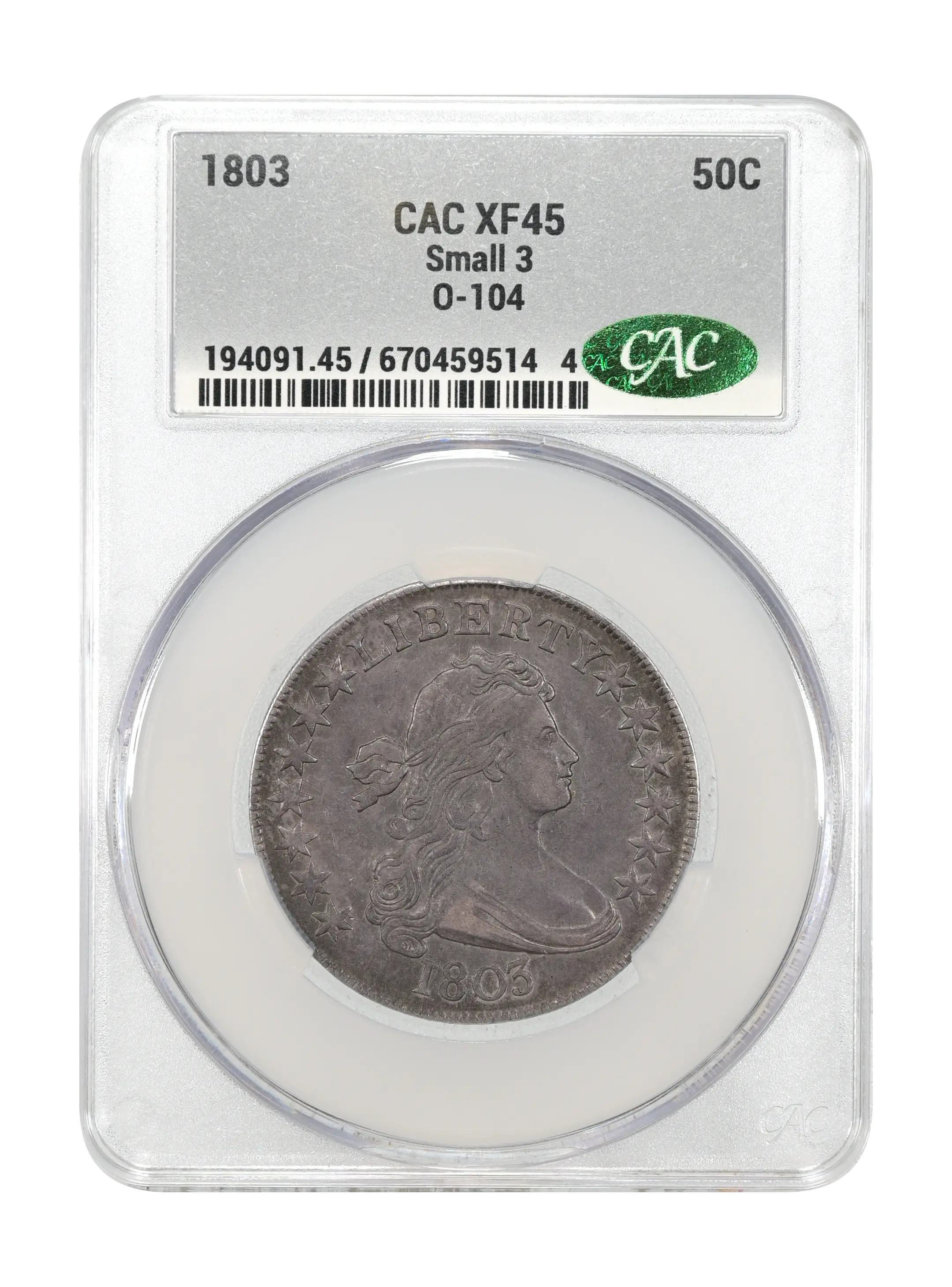 1803 50c Small 3, O-104 MS thumbnail 15