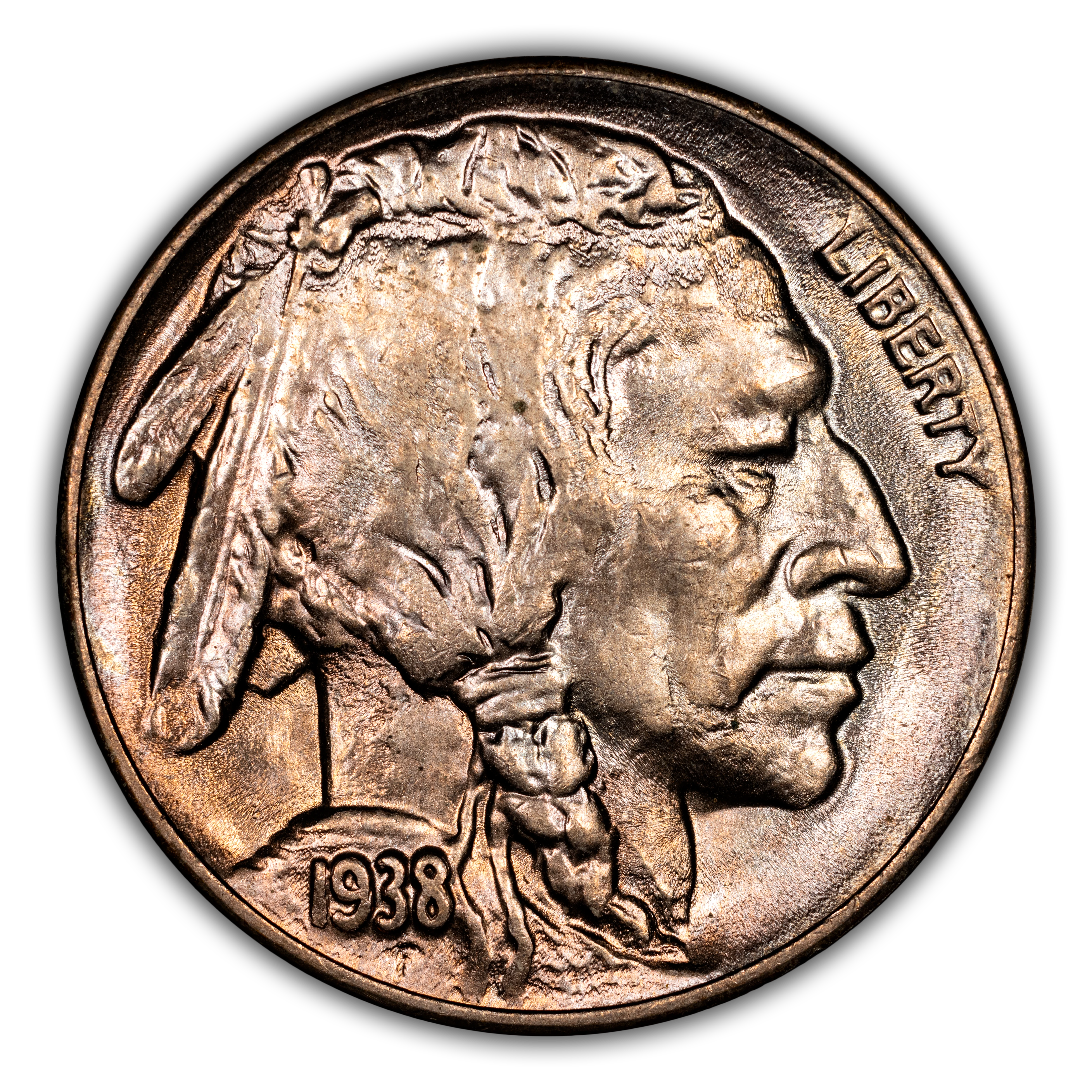 1938-D/D 5c Buffalo MS thumbnail 3