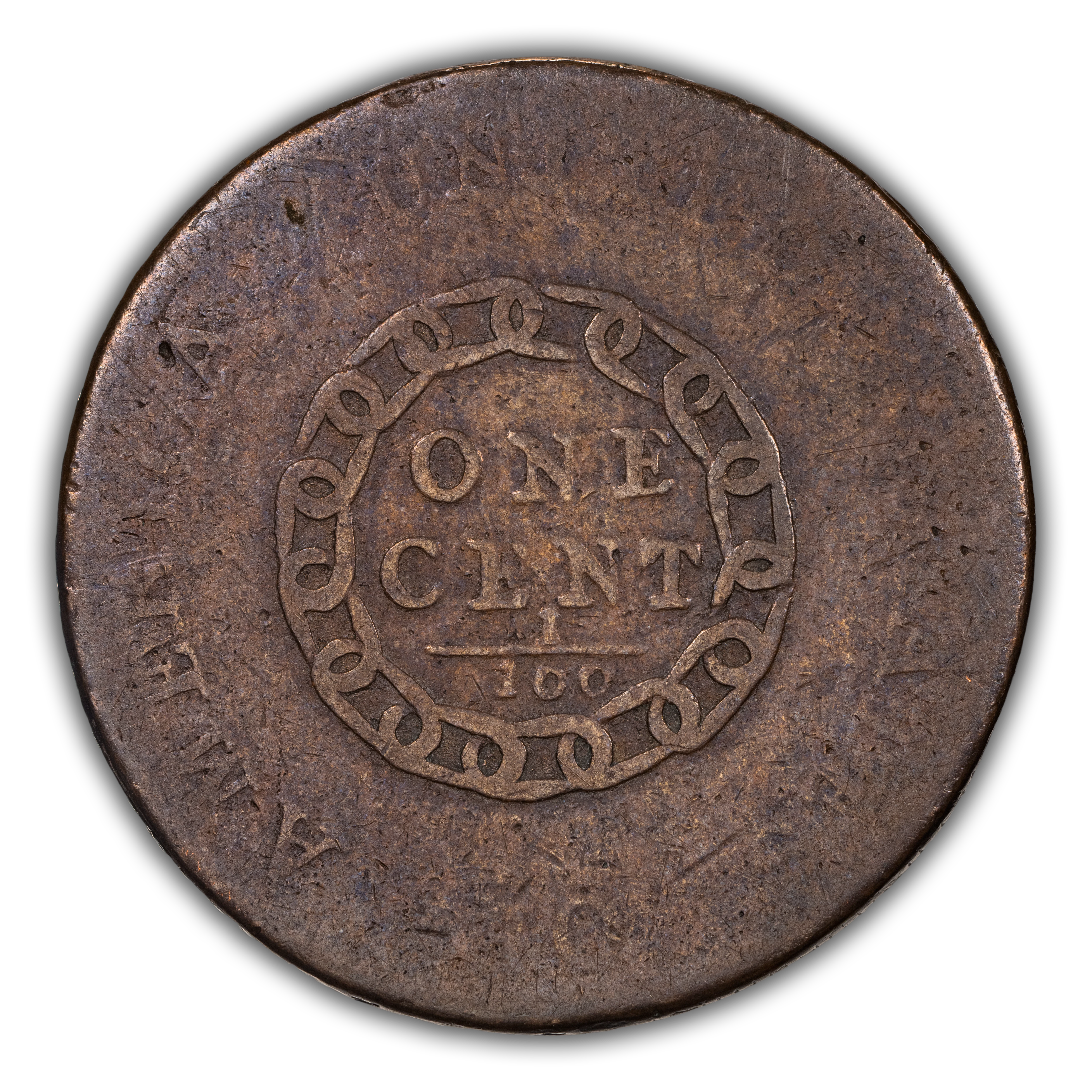 1793 1c Chain, AMERICA, S-3 MS BN thumbnail 11