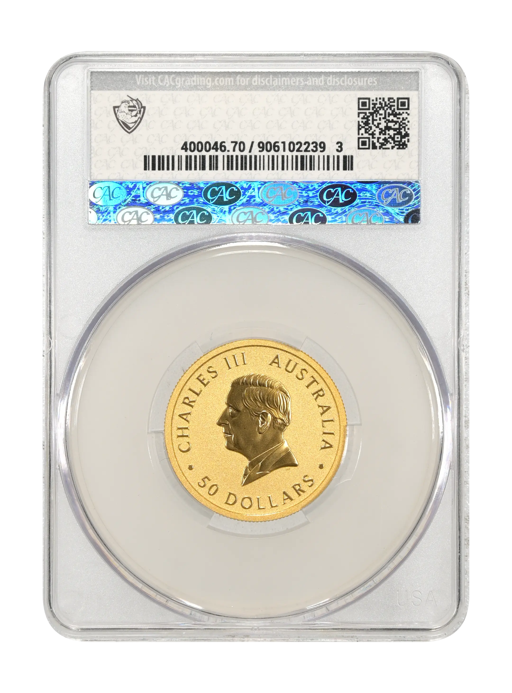 2026-P G$50 1/2oz Gold, Kangaroo, 40th Anniversary MS thumbnail 2