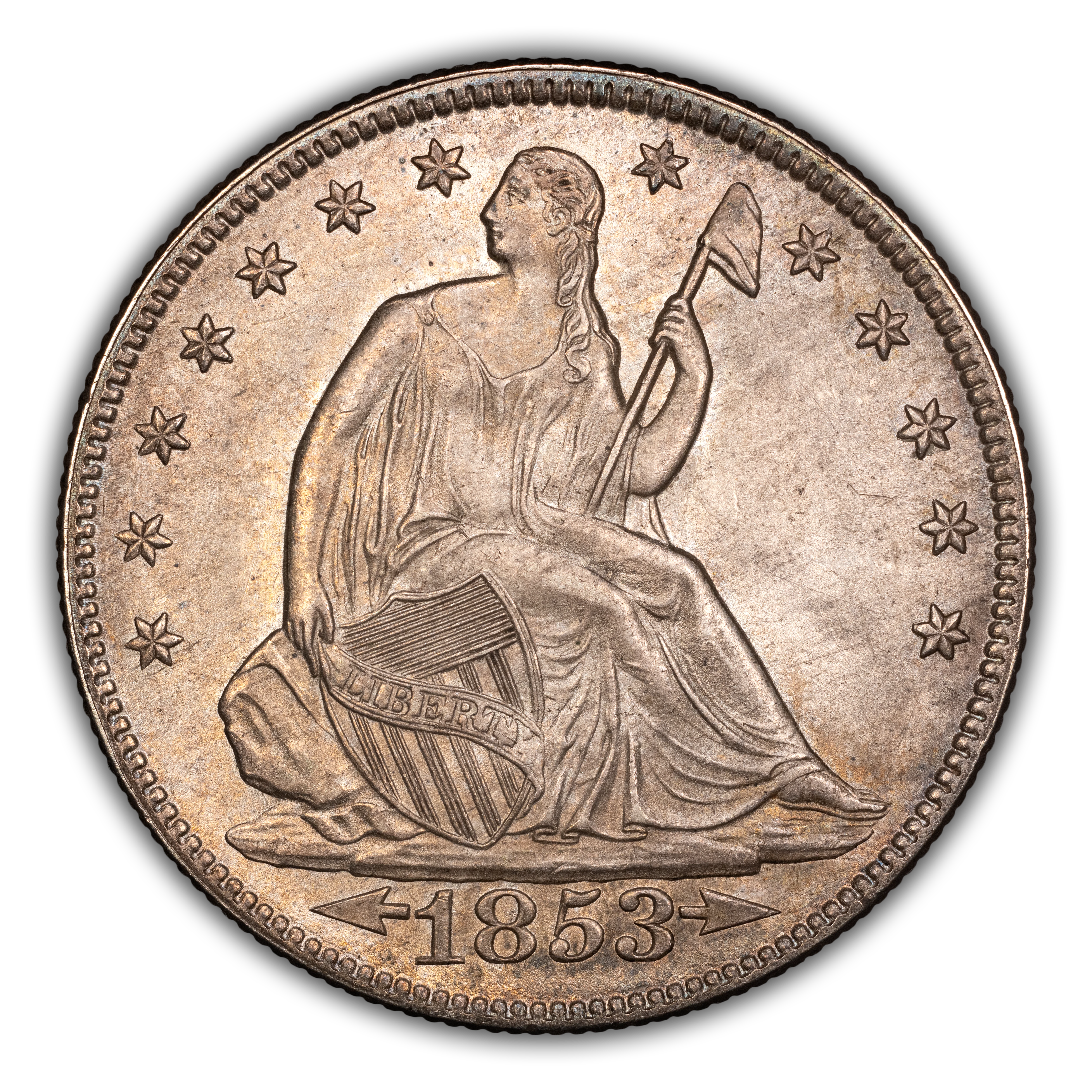 1853 50c Arrows & Rays MS thumbnail 4