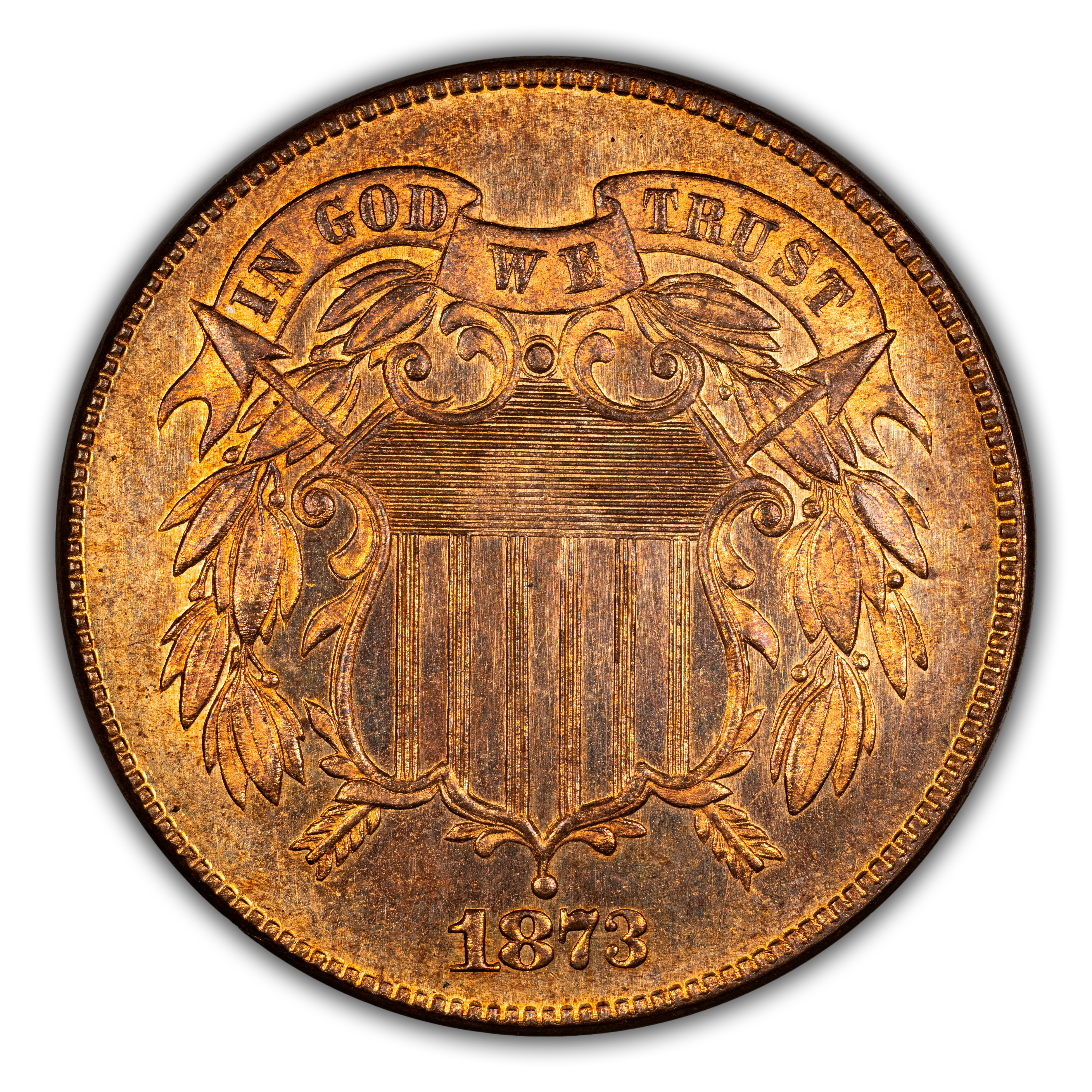 2-Cent Piece Set 2c 12 Coins PR RD thumbnail 14