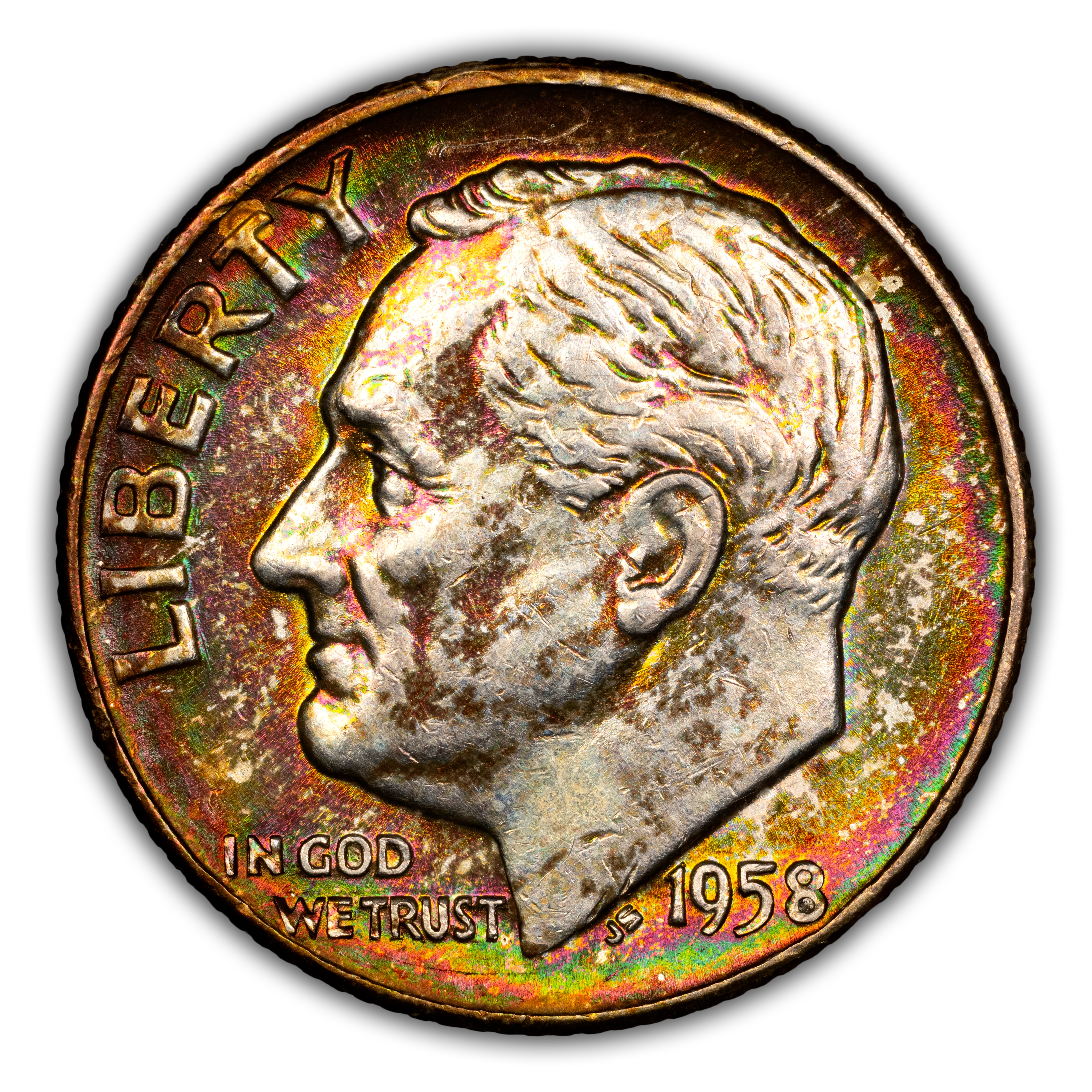 1958-D 10c MS thumbnail 3