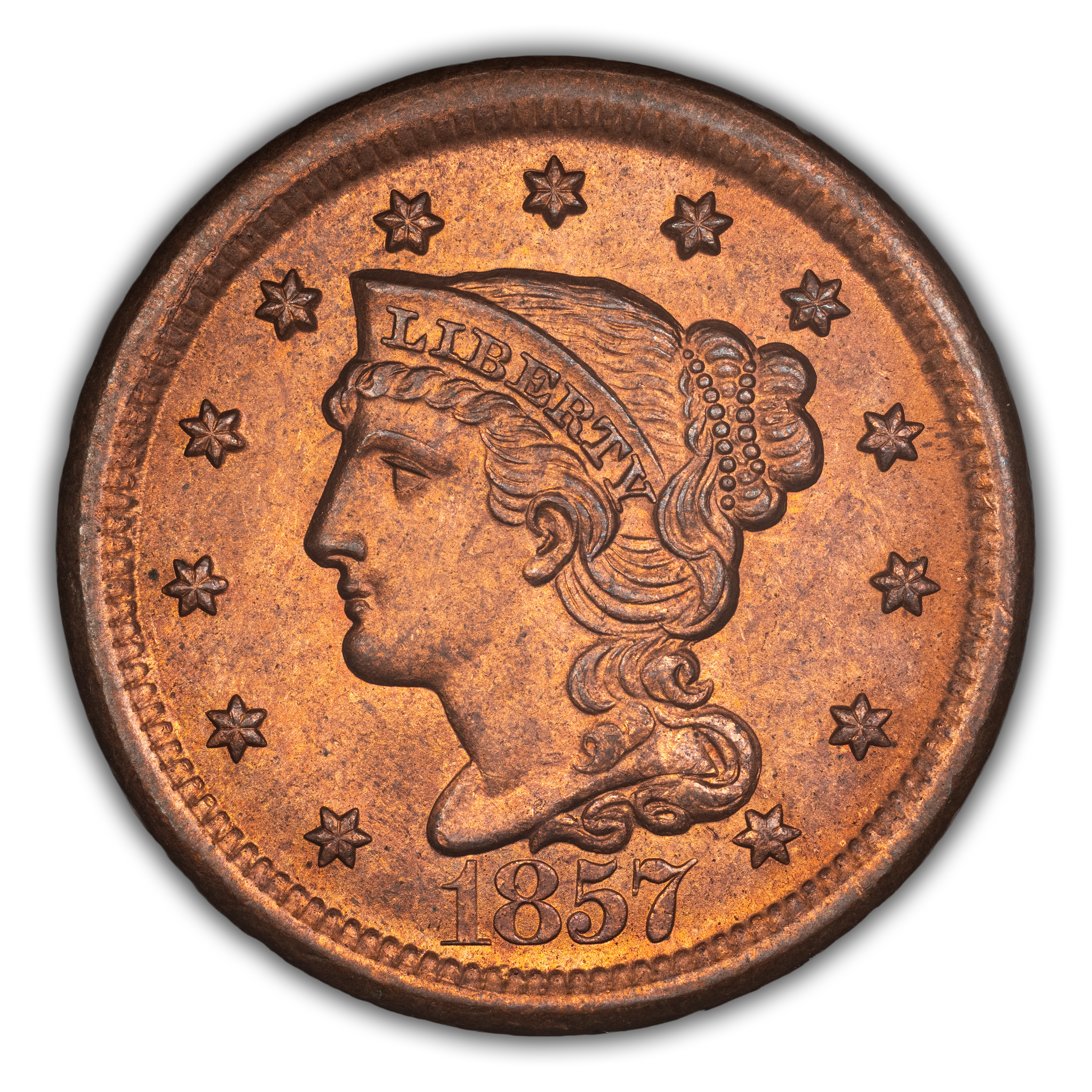 1857 1c Large Date MS RD