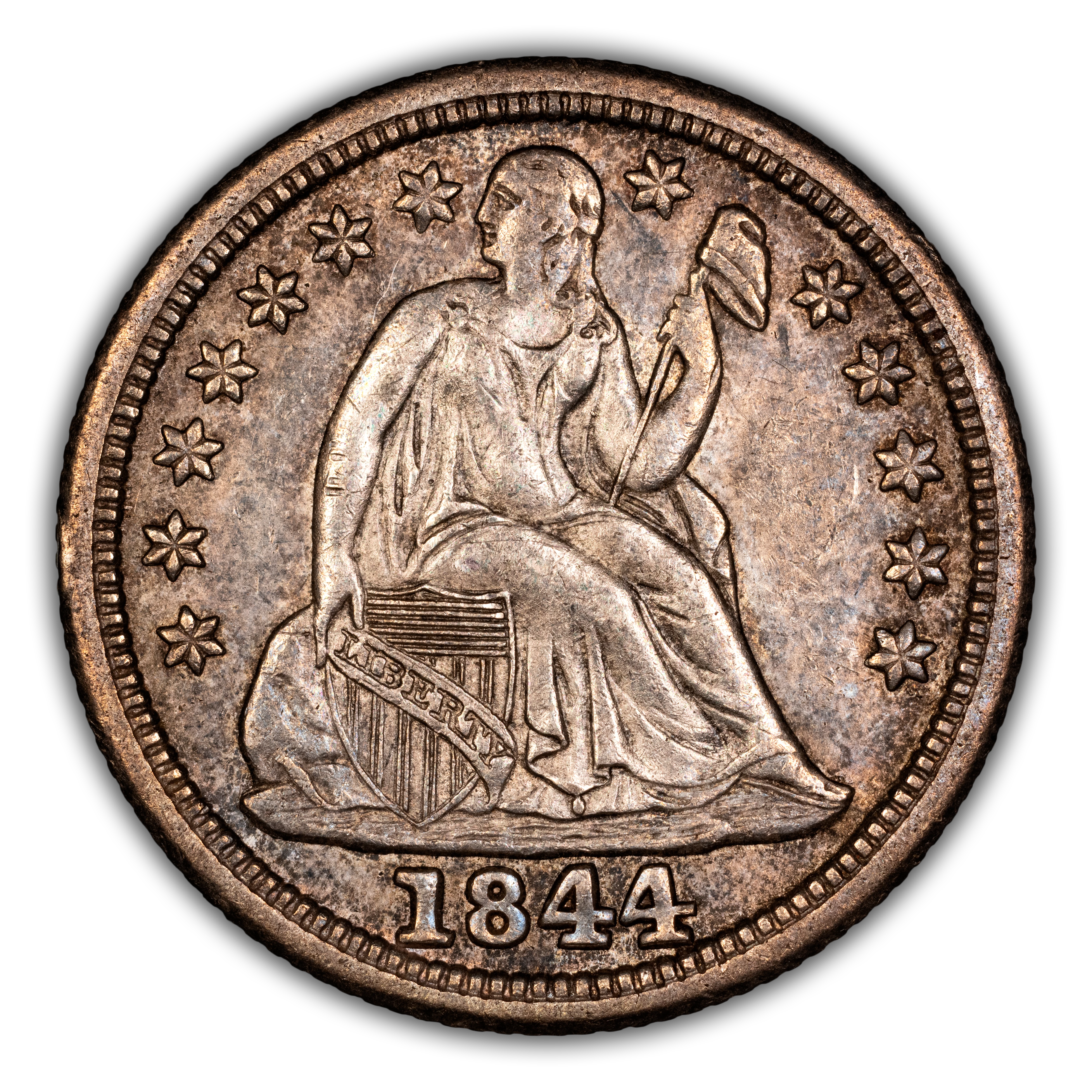 1844 10c MS