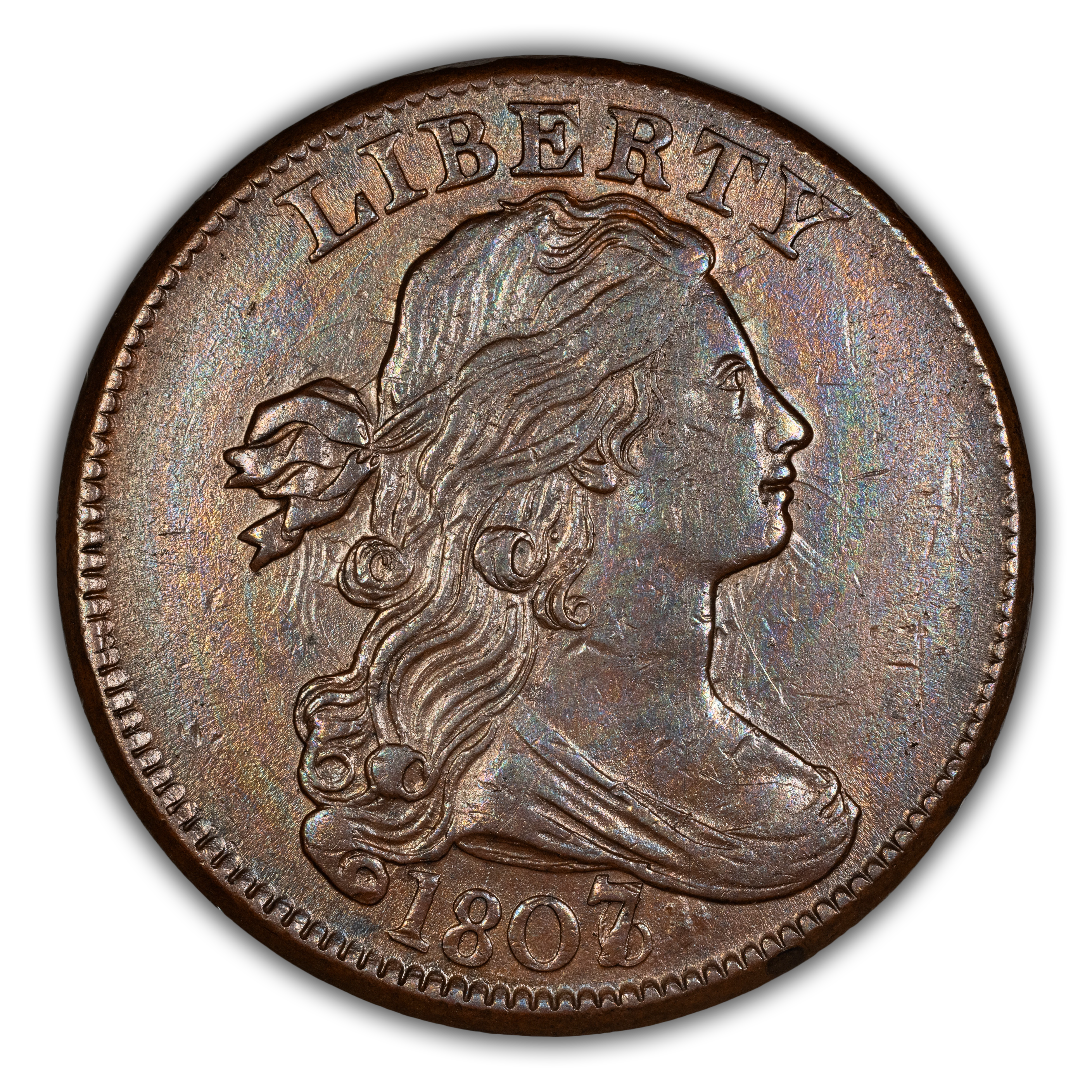 1807/6 1c Large 7 MS BN thumbnail 3